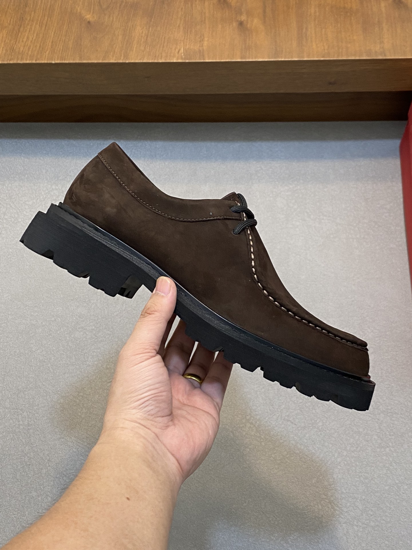 [Ferragamo] zapatos de hombre, de alta calidad, artículos de primera, parte superior de piel de vaca