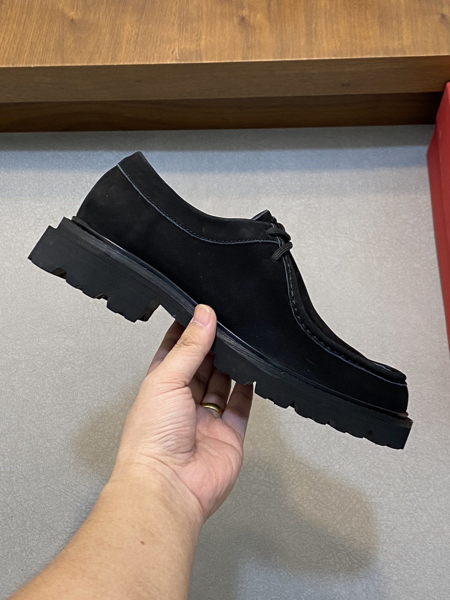 [Ferragamo] zapatos de hombre, de alta calidad, artículos de primera, parte superior de piel de vaca