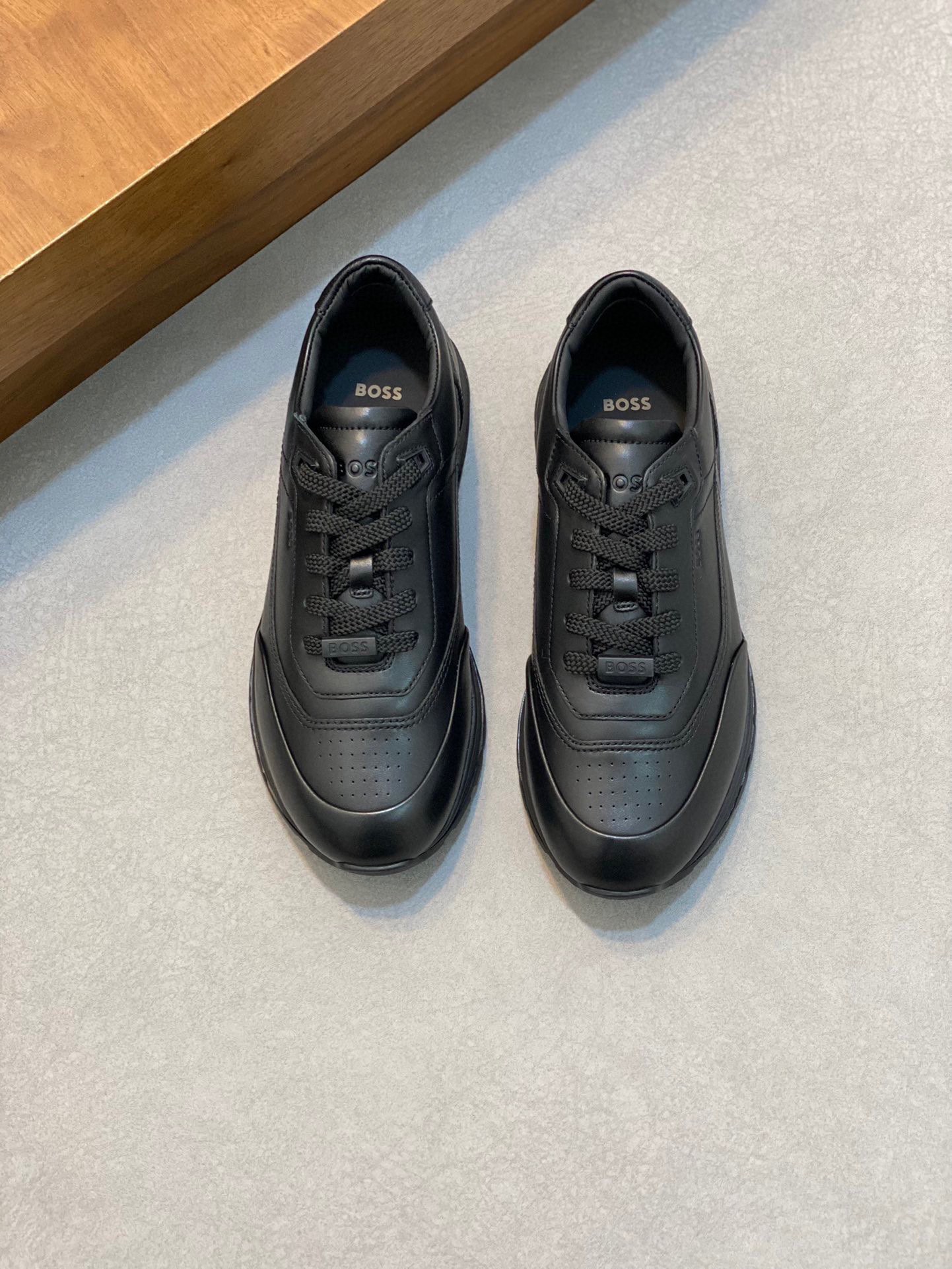 Original boutique única, zapatos casual para hombre de BOSS, piel de becerro importada original, for