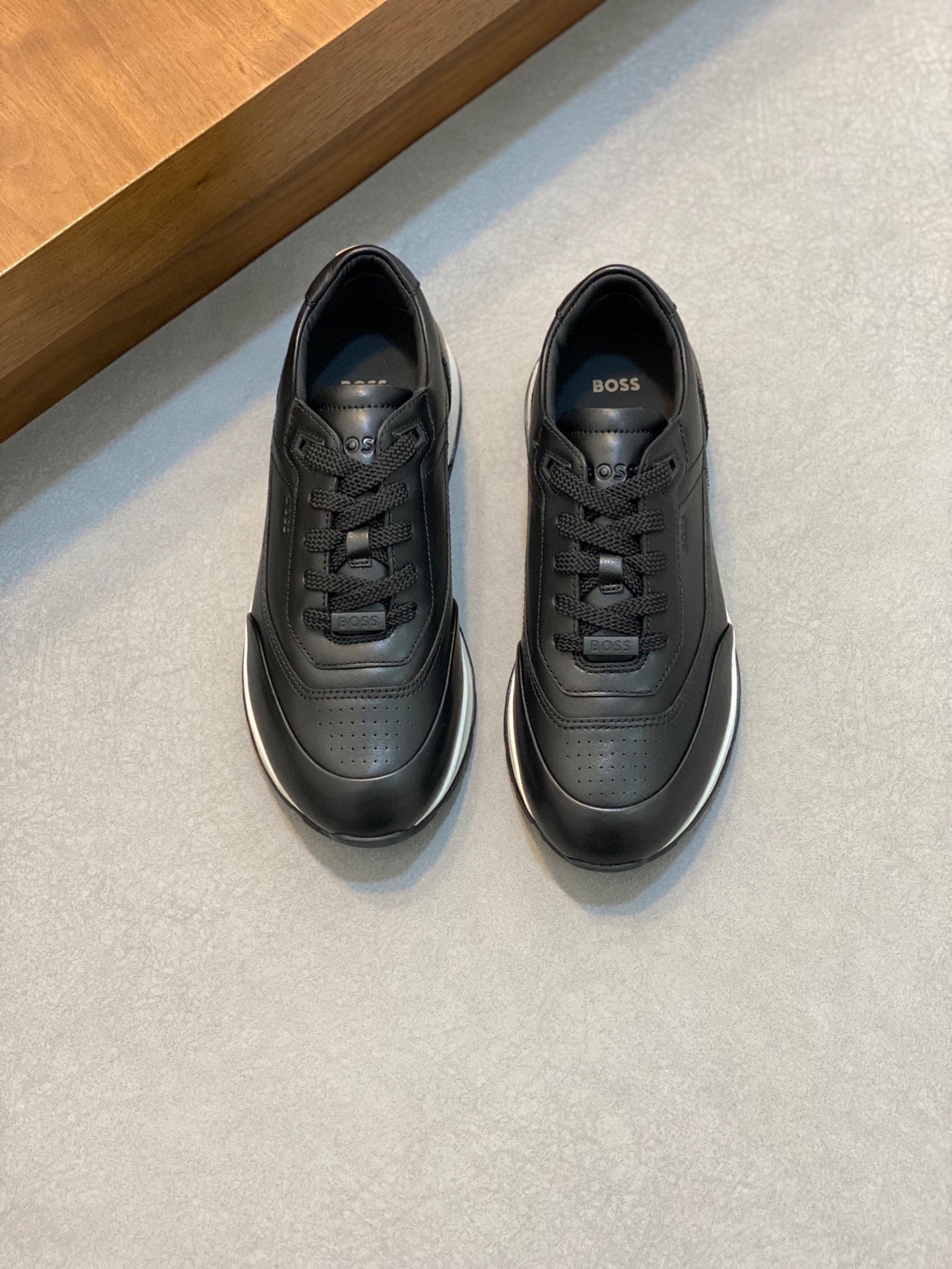 Original boutique única, zapatos casual para hombre de BOSS, piel de becerro importada original, for