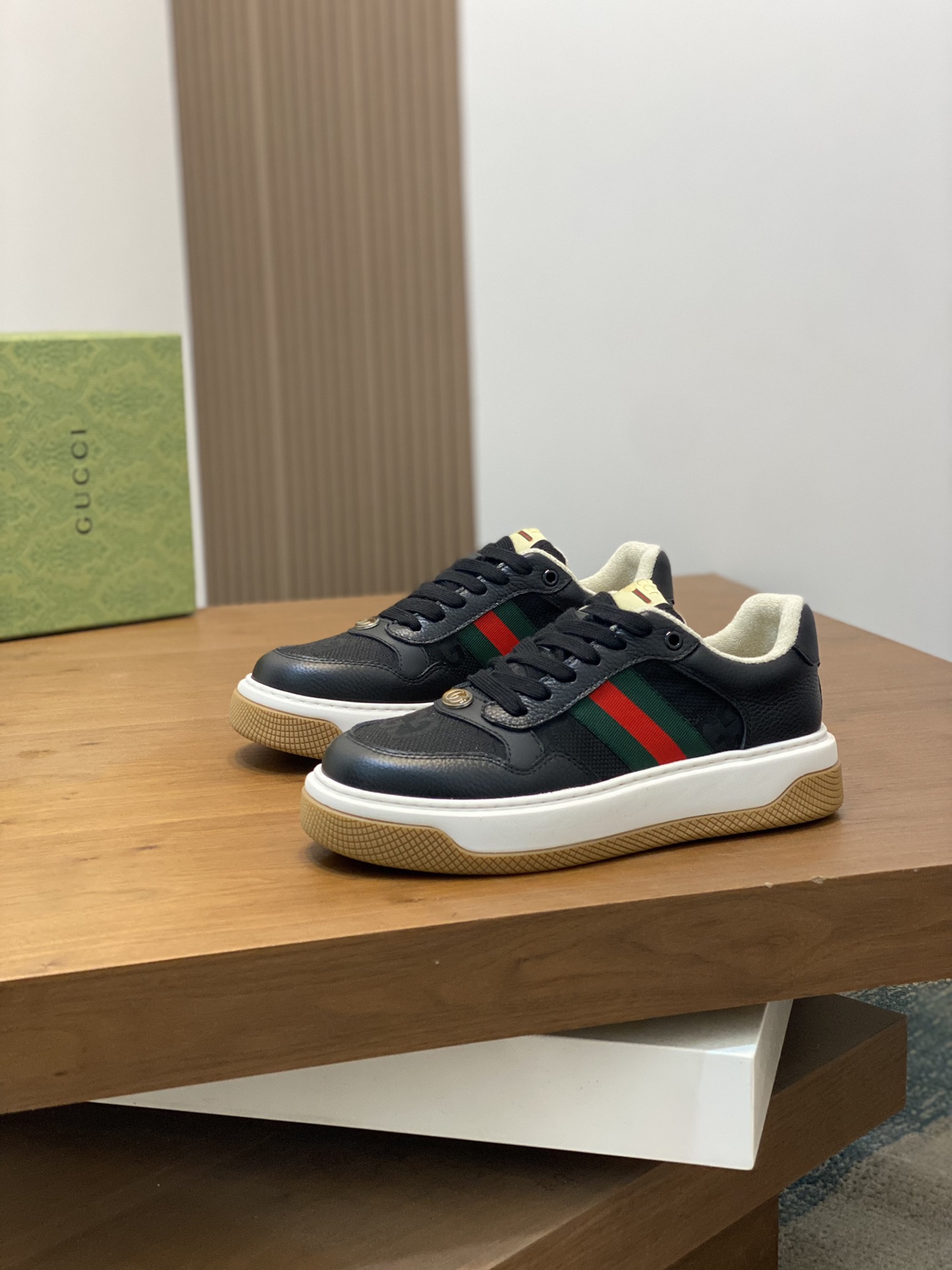 [Gucci] Gucci - Calidad de gama alta Original único - Parte superior: cuero de becerro Nappa, cuero 