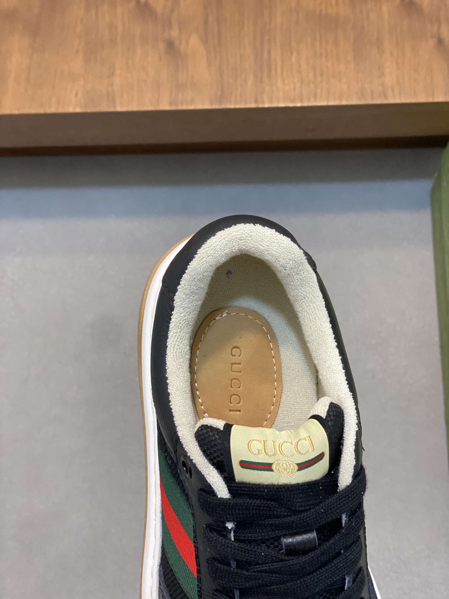 [Gucci] Gucci - Calidad de gama alta Original único - Parte superior: cuero de becerro Nappa, cuero 