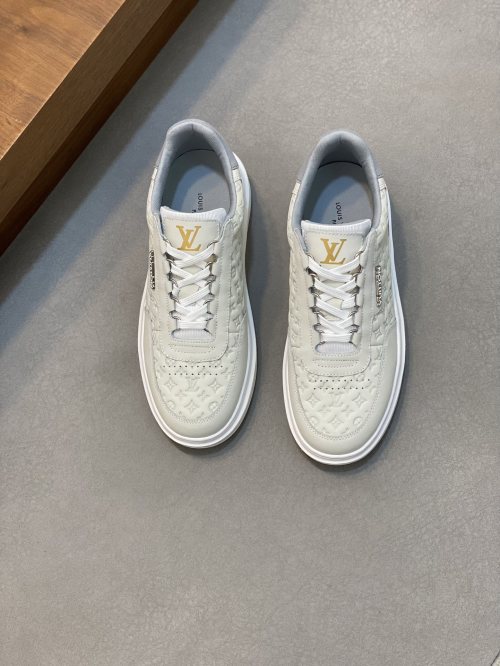 Louis Vuitton Embossed Leather Sneakers Designer Luxury Casual Shoes 1 Louis Vuitton Embossed Leather Sneakers Designer Luxury Casual Shoes