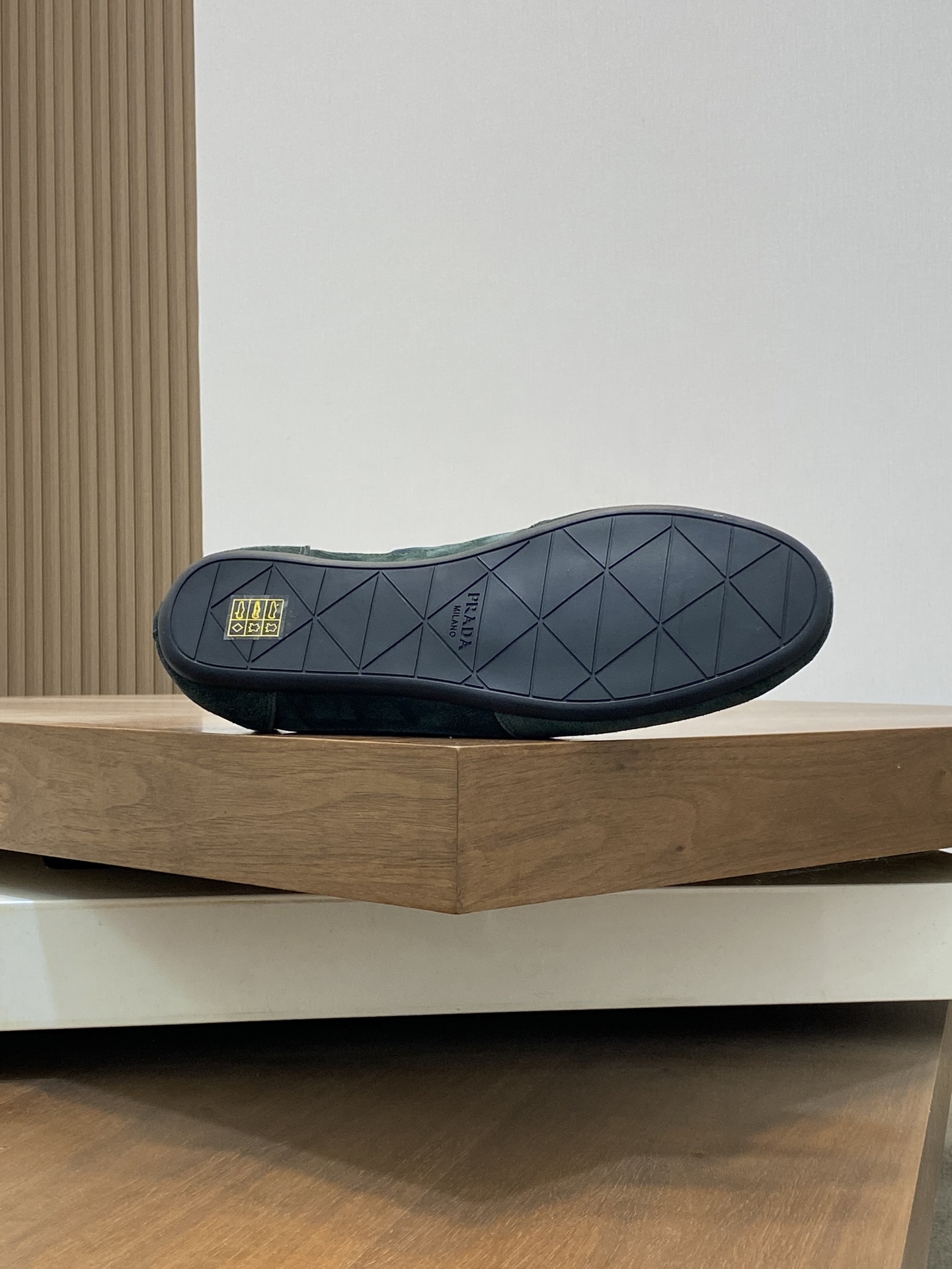 [PRADA] - Calidad de gama alta Original único - Parte superior: piel de becerro de gamuza, lona de m