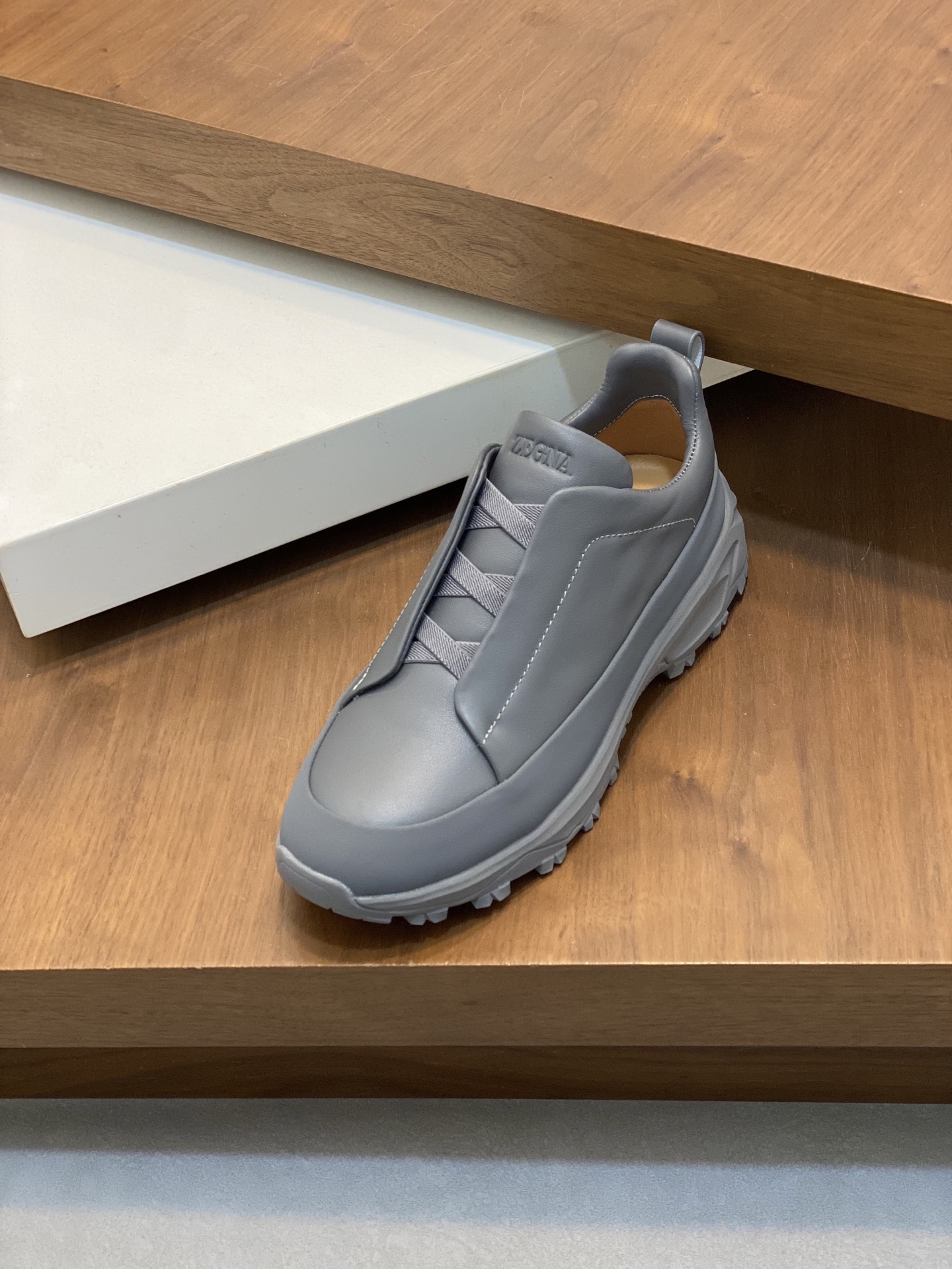 2024Nueva Serie ZEGNA Zegna Zapatos de los hombres de gamuza Triple StitchMonte zapatos casuales de 