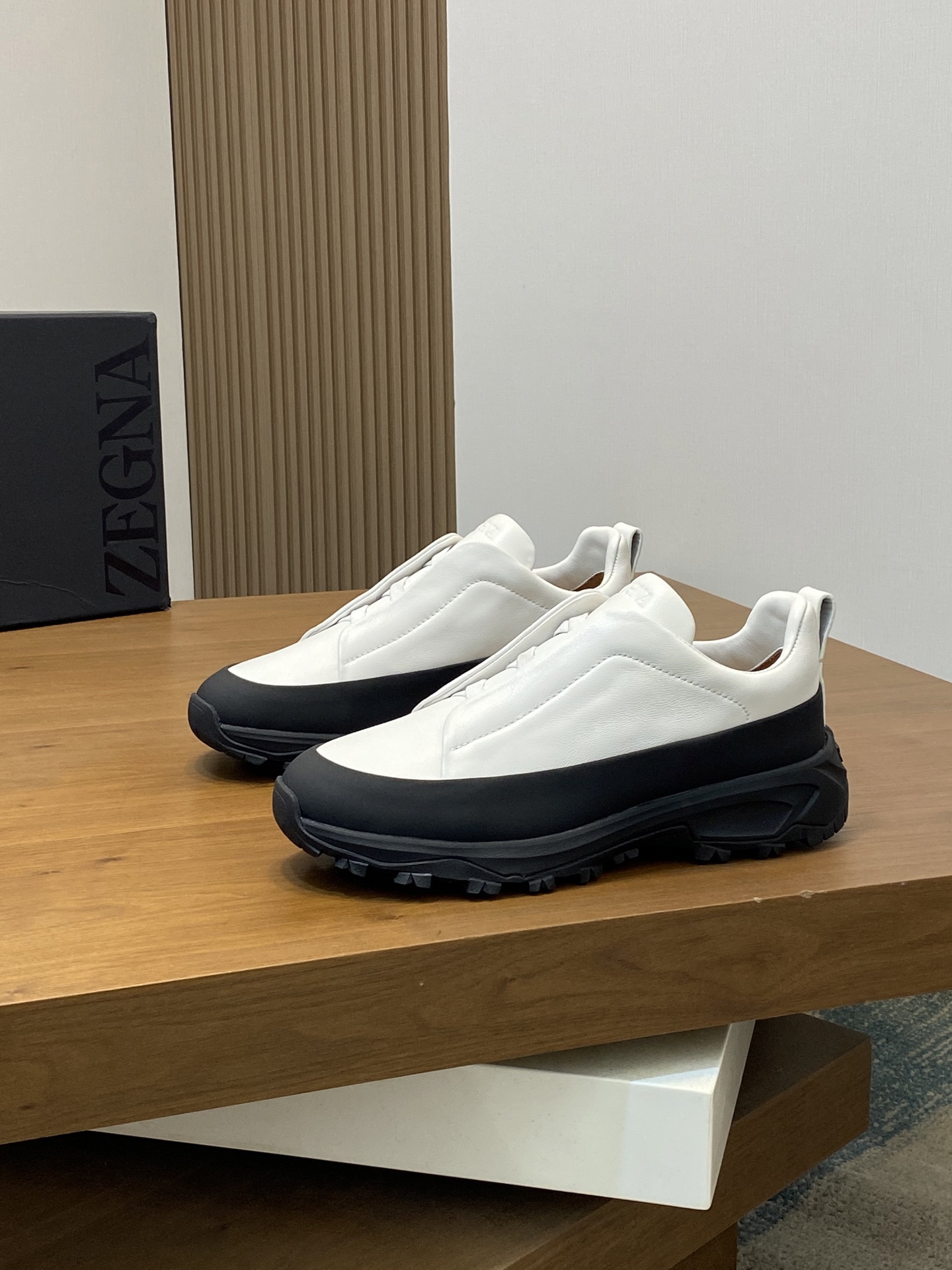 2024Nueva Serie ZEGNA Zegna Zapatos de los hombres de gamuza Triple StitchMonte zapatos casuales de 
