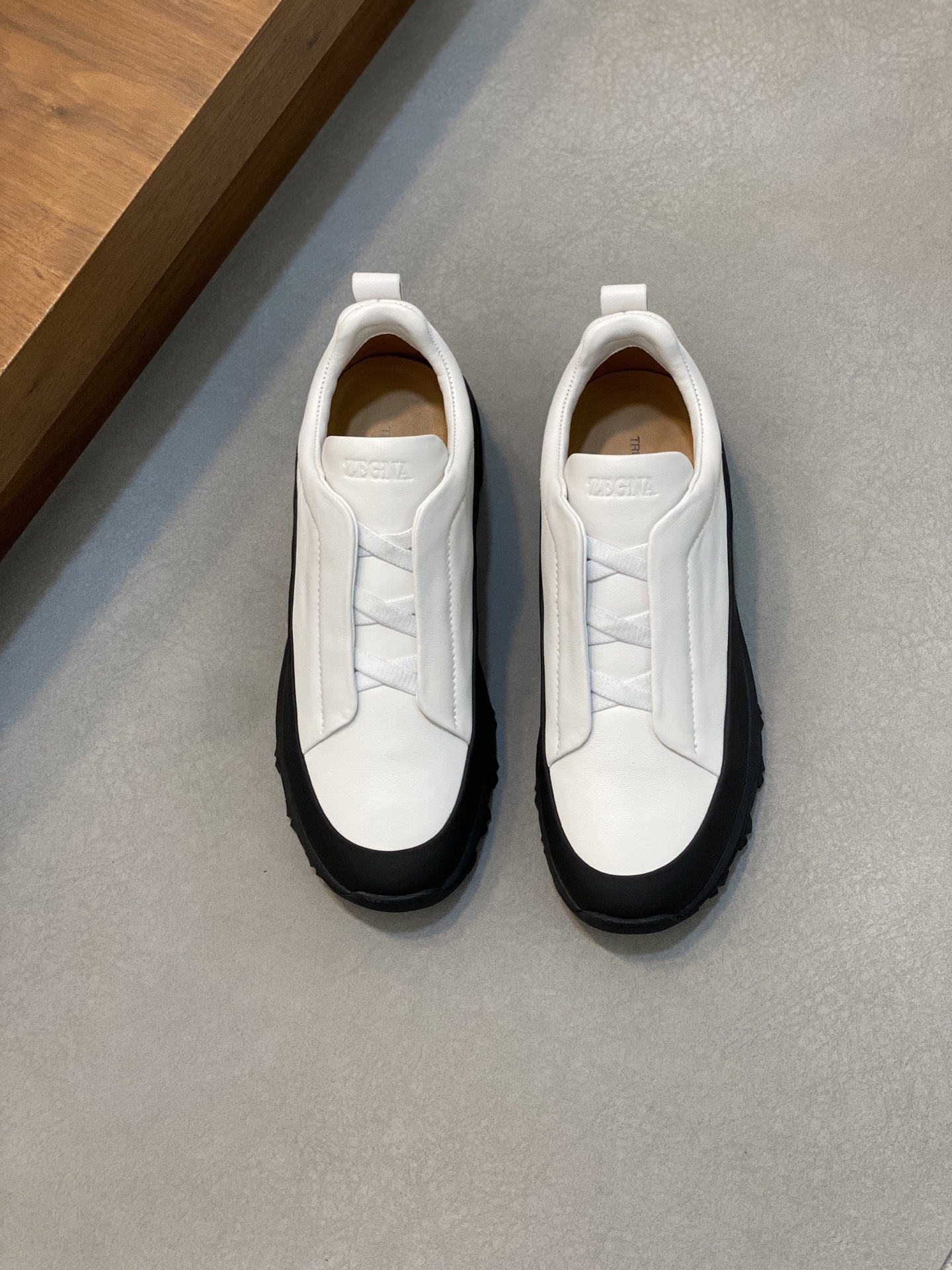 2024Nueva Serie ZEGNA Zegna Zapatos de los hombres de gamuza Triple StitchMonte zapatos casuales de 