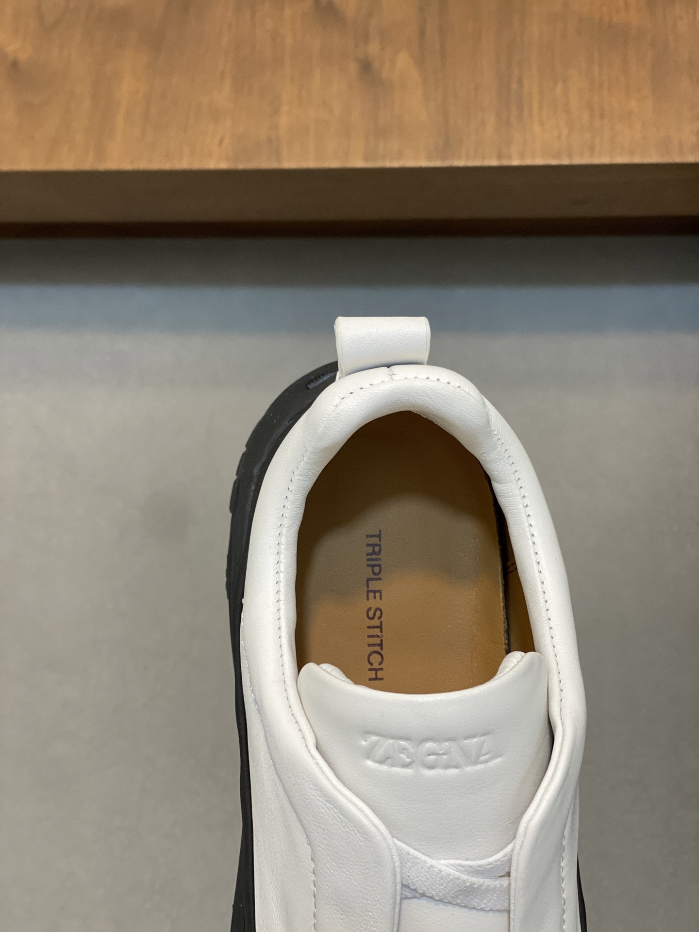 2024Nueva Serie ZEGNA Zegna Zapatos de los hombres de gamuza Triple StitchMonte zapatos casuales de 