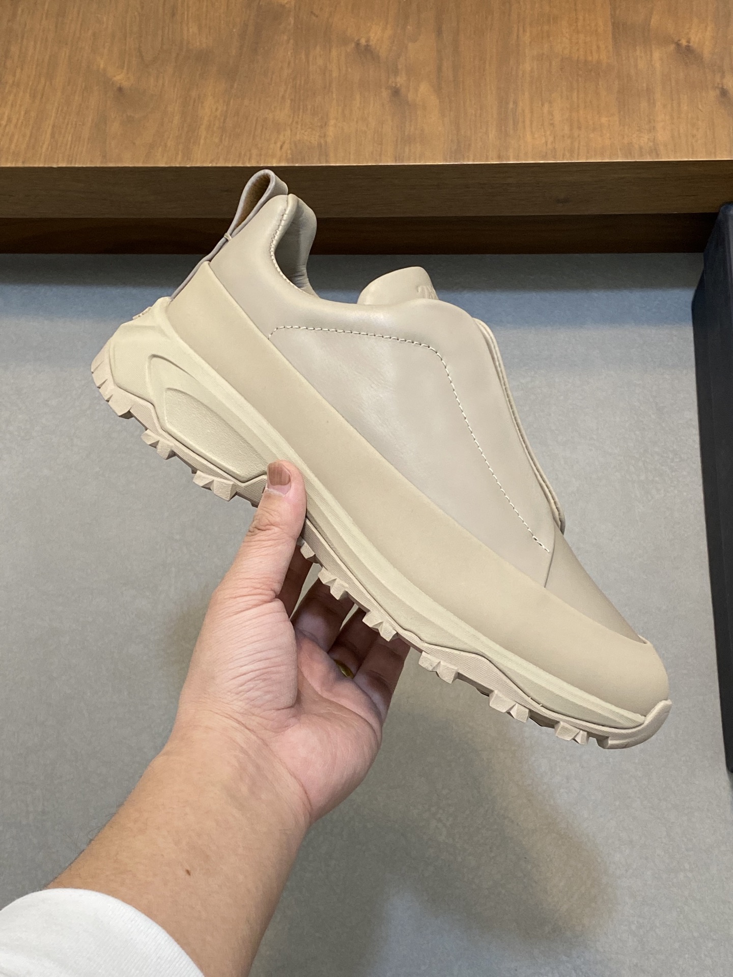 2024Nueva Serie ZEGNA Zegna Zapatos de los hombres de gamuza Triple StitchMonte zapatos casuales de 