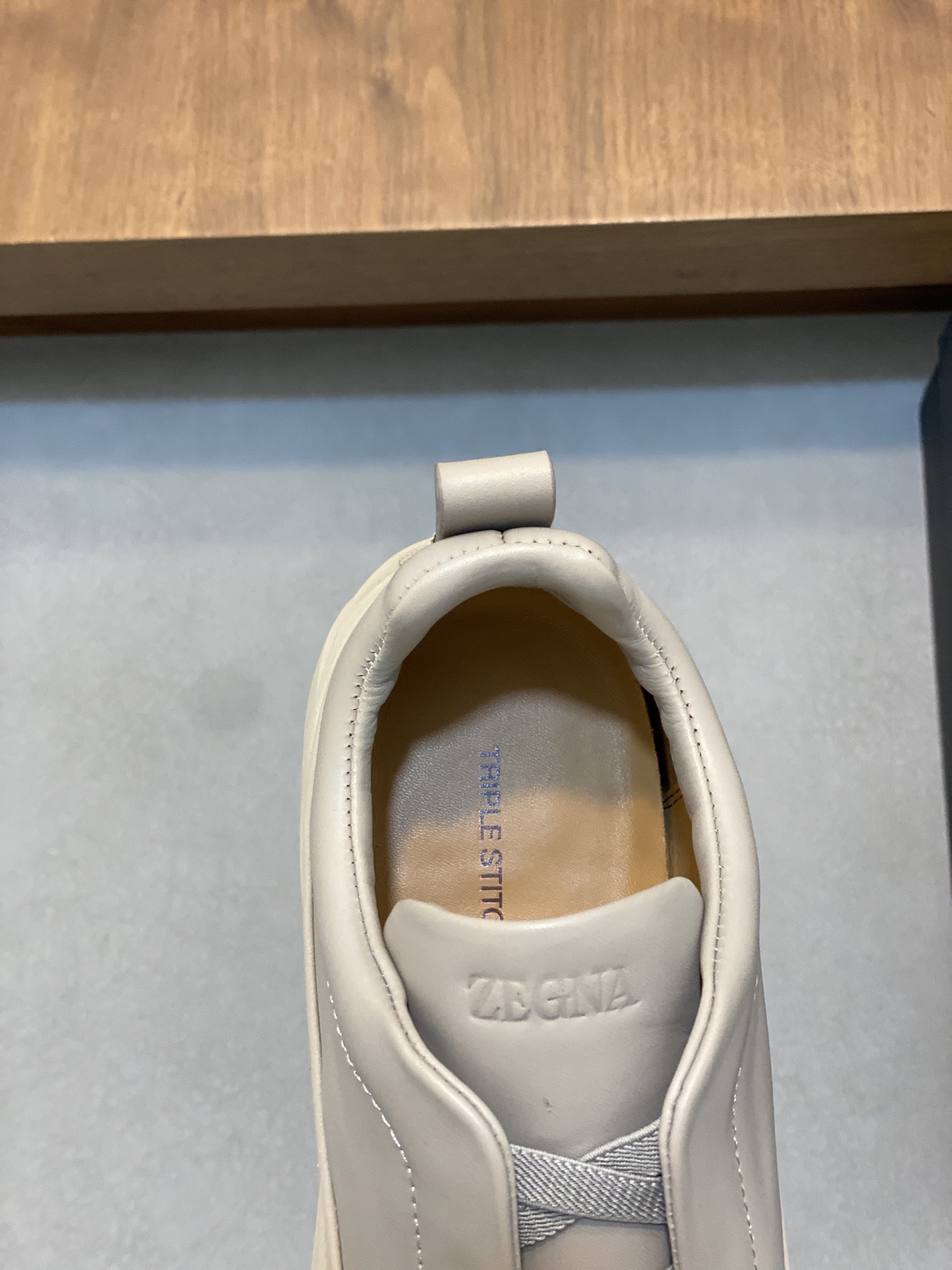 2024Nueva Serie ZEGNA Zegna Zapatos de los hombres de gamuza Triple StitchMonte zapatos casuales de 