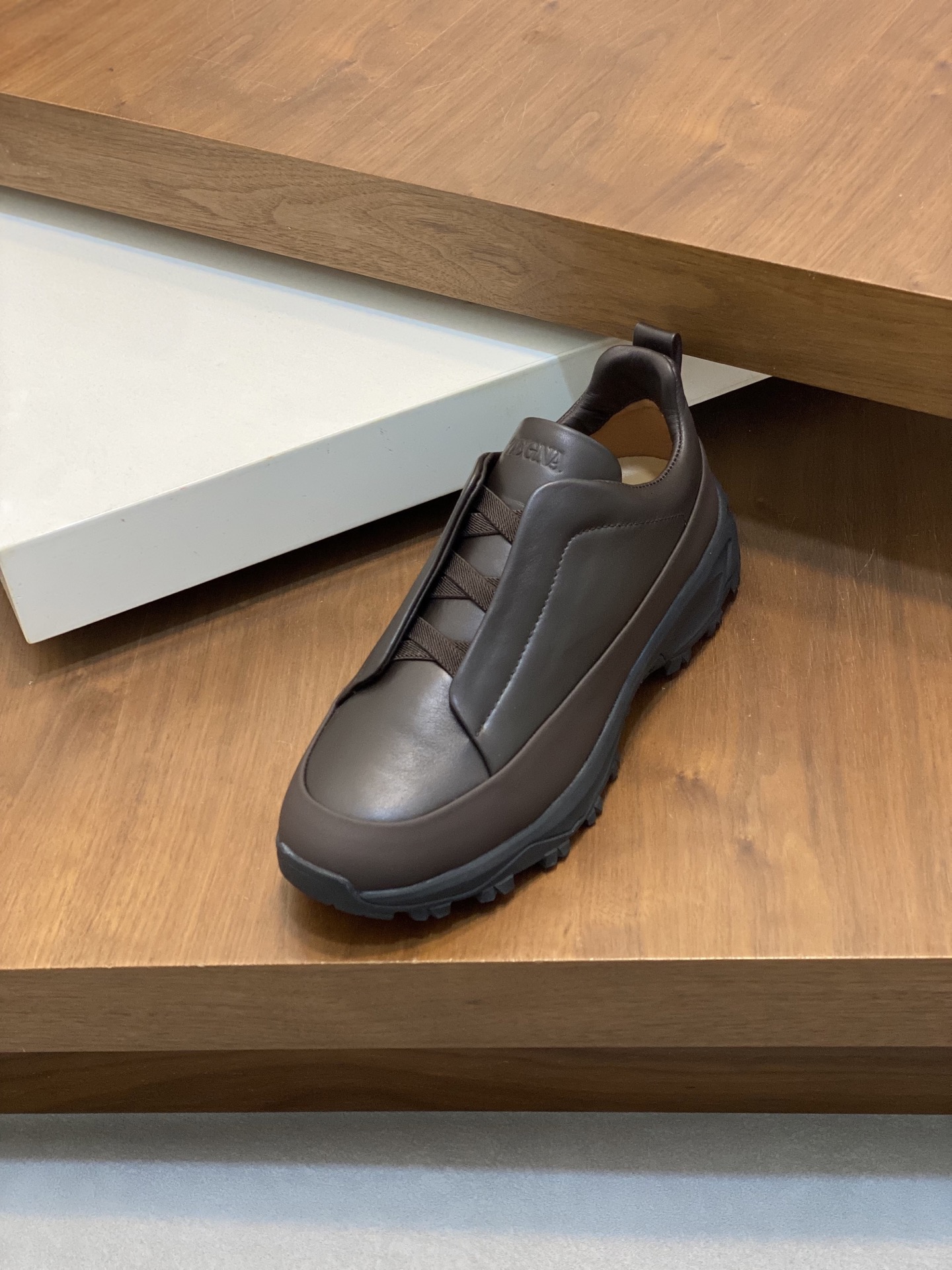 2024Nueva Serie ZEGNA Zegna Zapatos de los hombres de gamuza Triple StitchMonte zapatos casuales de 