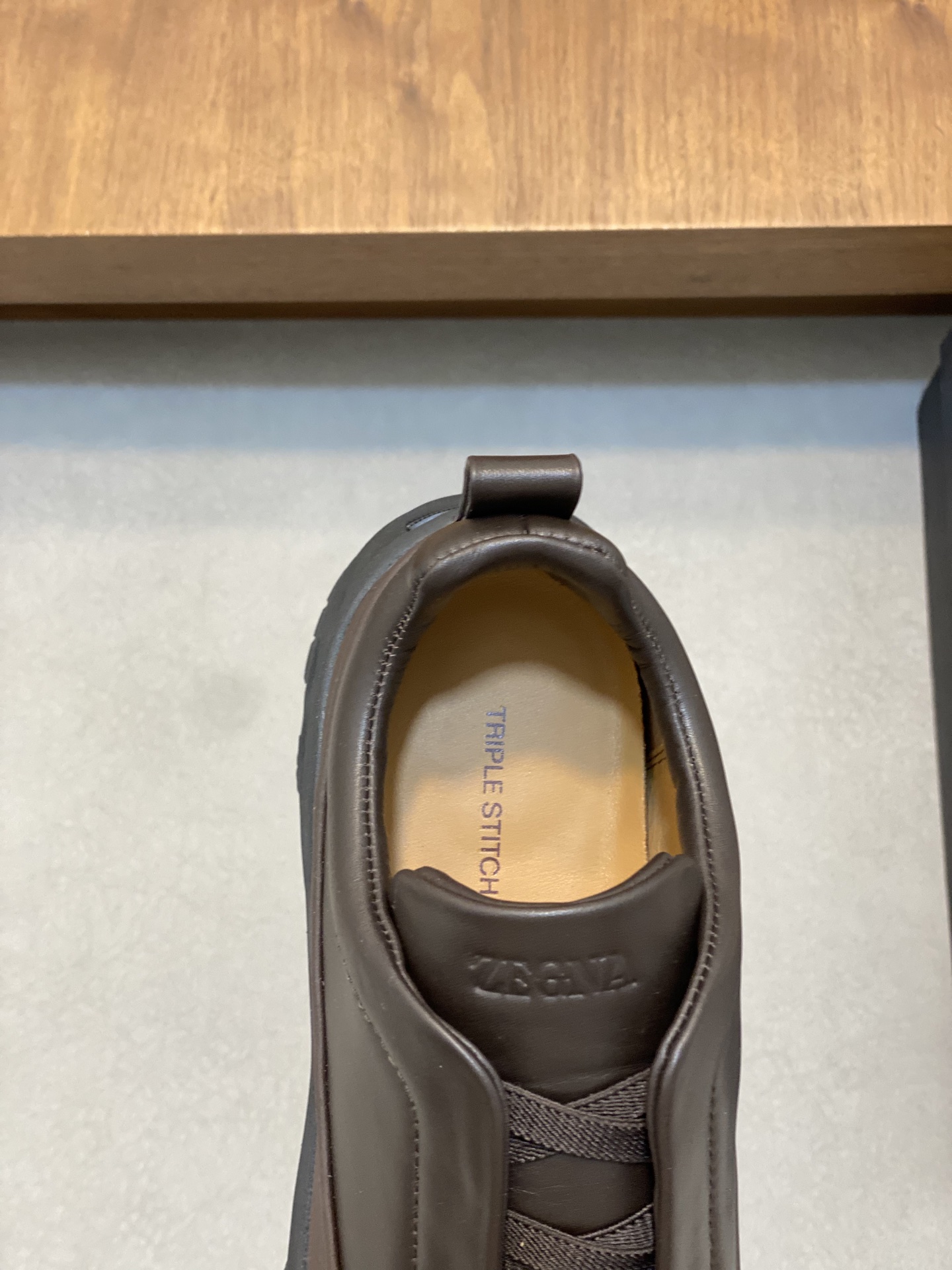 2024Nueva Serie ZEGNA Zegna Zapatos de los hombres de gamuza Triple StitchMonte zapatos casuales de 