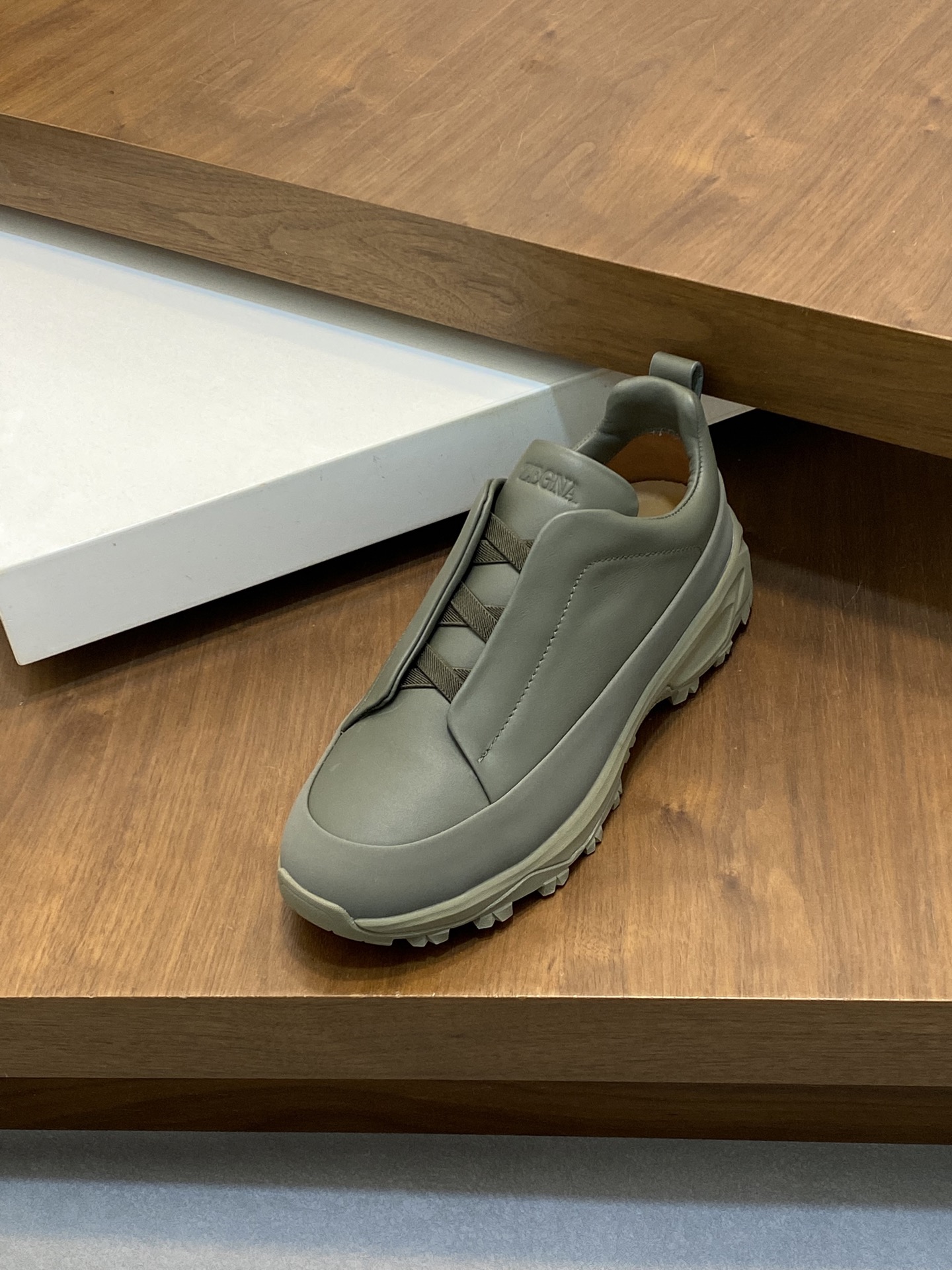 2024Nueva Serie ZEGNA Zegna Zapatos de los hombres de gamuza Triple StitchMonte zapatos casuales de 