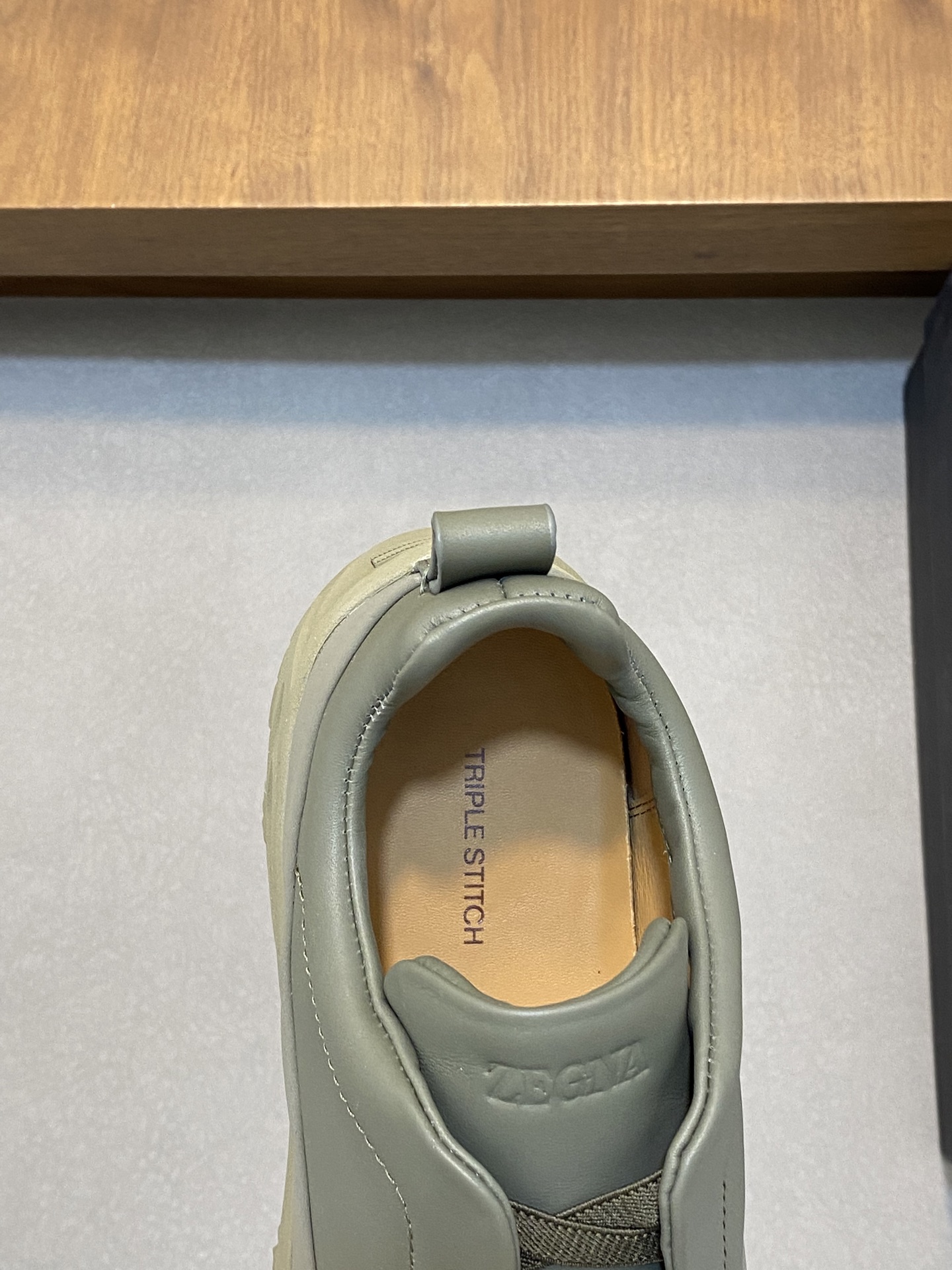 2024Nueva Serie ZEGNA Zegna Zapatos de los hombres de gamuza Triple StitchMonte zapatos casuales de 