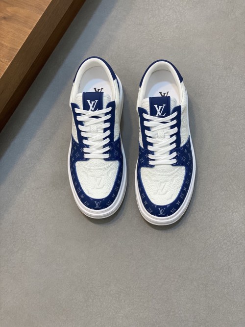 Louis Vuitton Nappa Leather Sneakers with Embossed Logo - Premium Quality 1 Louis Vuitton Nappa Leather Sneakers with Embossed Logo - Premium Quality