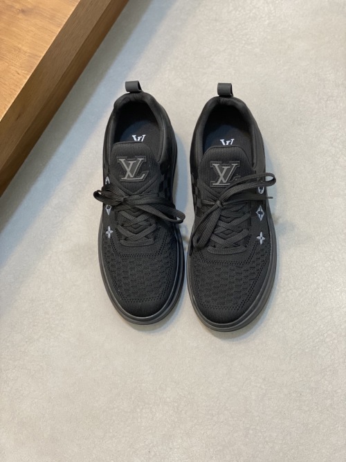 Louis Vuitton Men's Run Away Pulse Sneaker in Black Technical Fabric 1 Louis Vuitton Men's Run Away Pulse Sneaker in Black Technical Fabric