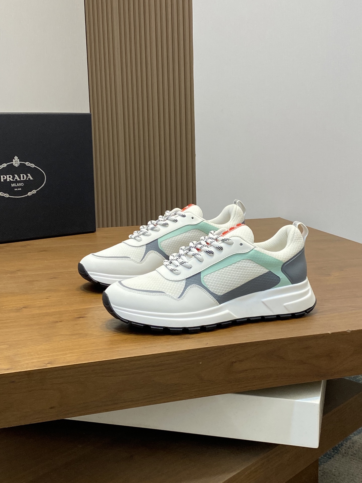 Prada Men's Leather Casual Sneakers - Stylish, Comfortable, and Breathable 4 i1741110723265 4871 0 2