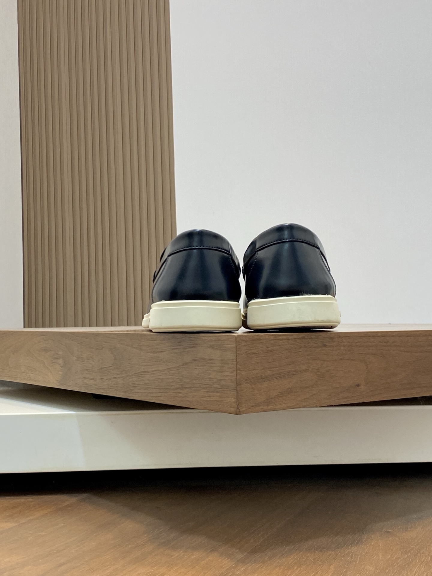 Ferragamo Men's Black Leather Driving Shoes with White Accent - Sizes 39-44 9 i1741553376326 3650 0 7