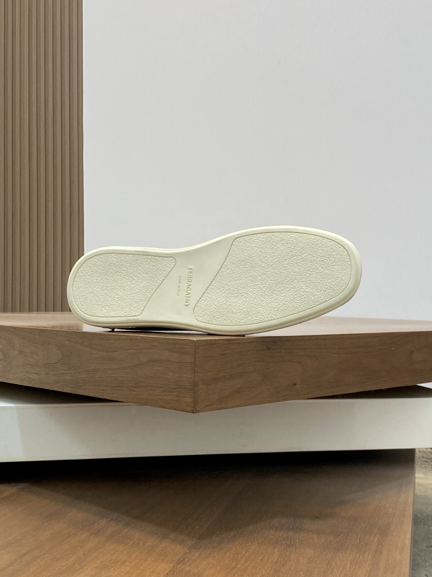 Ferragamo Men's Black Leather Driving Shoes with White Accent - Sizes 39-44 10 i1741553376326 9266 0 8