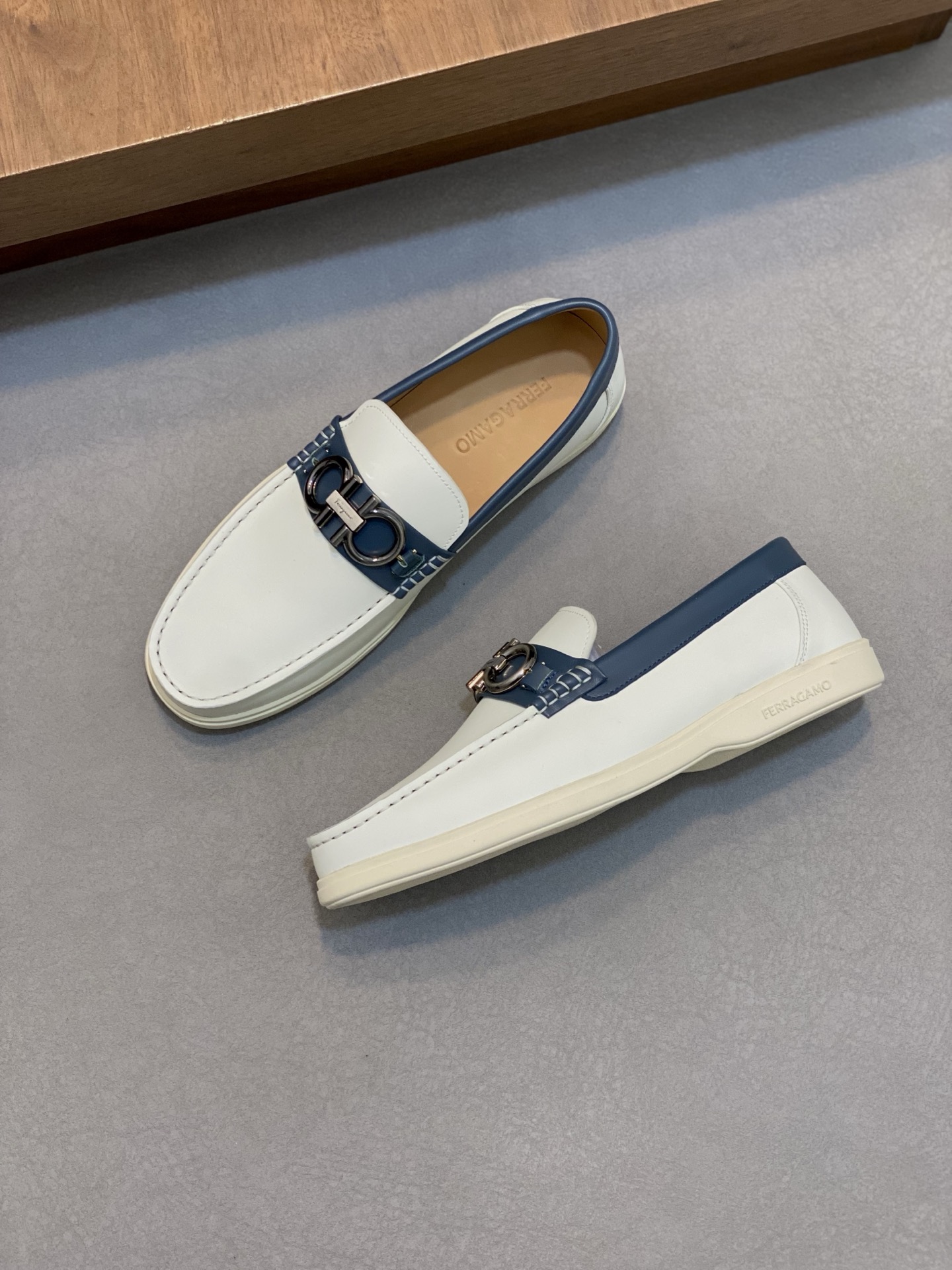 Ferragamo Men's Leather Driving Shoes - Comfortable and Stylish, Sizes 39-44 6 i1741554051390 7012 0 4
