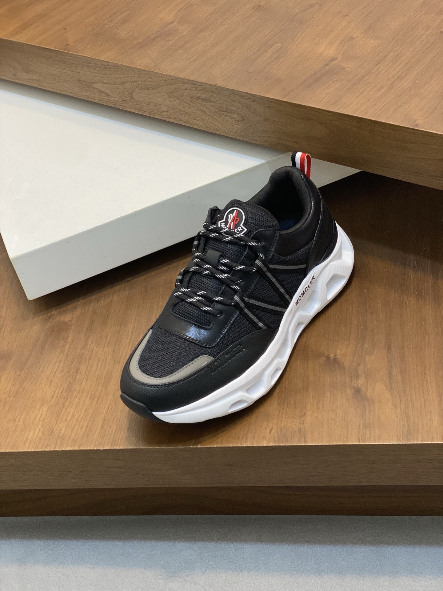 Moncler Men's Black Leather & Neoprene Sneakers - Stylish, Comfortable & Durable 7 i1741624786309 6800 0 5