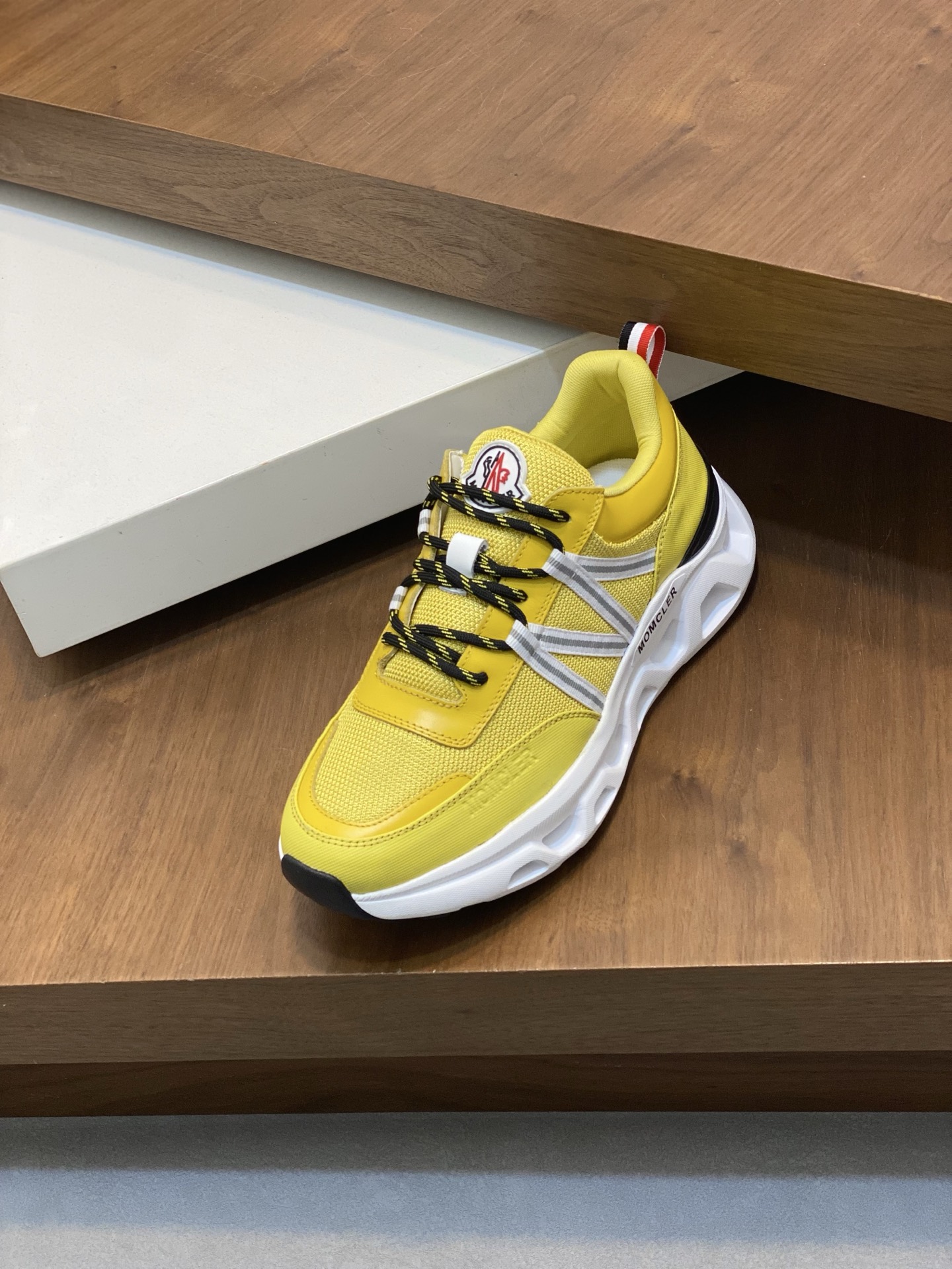 Moncler Men's Yellow Leather & Neoprene Sneakers - EU 39-44 7 i1741624804751 9455 0 5
