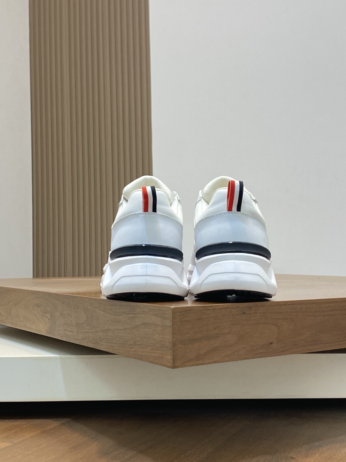 Moncler Men's White Leather & Neoprene Sneakers - High Elasticity & Comfort 9 i1741624820032 939 0 6