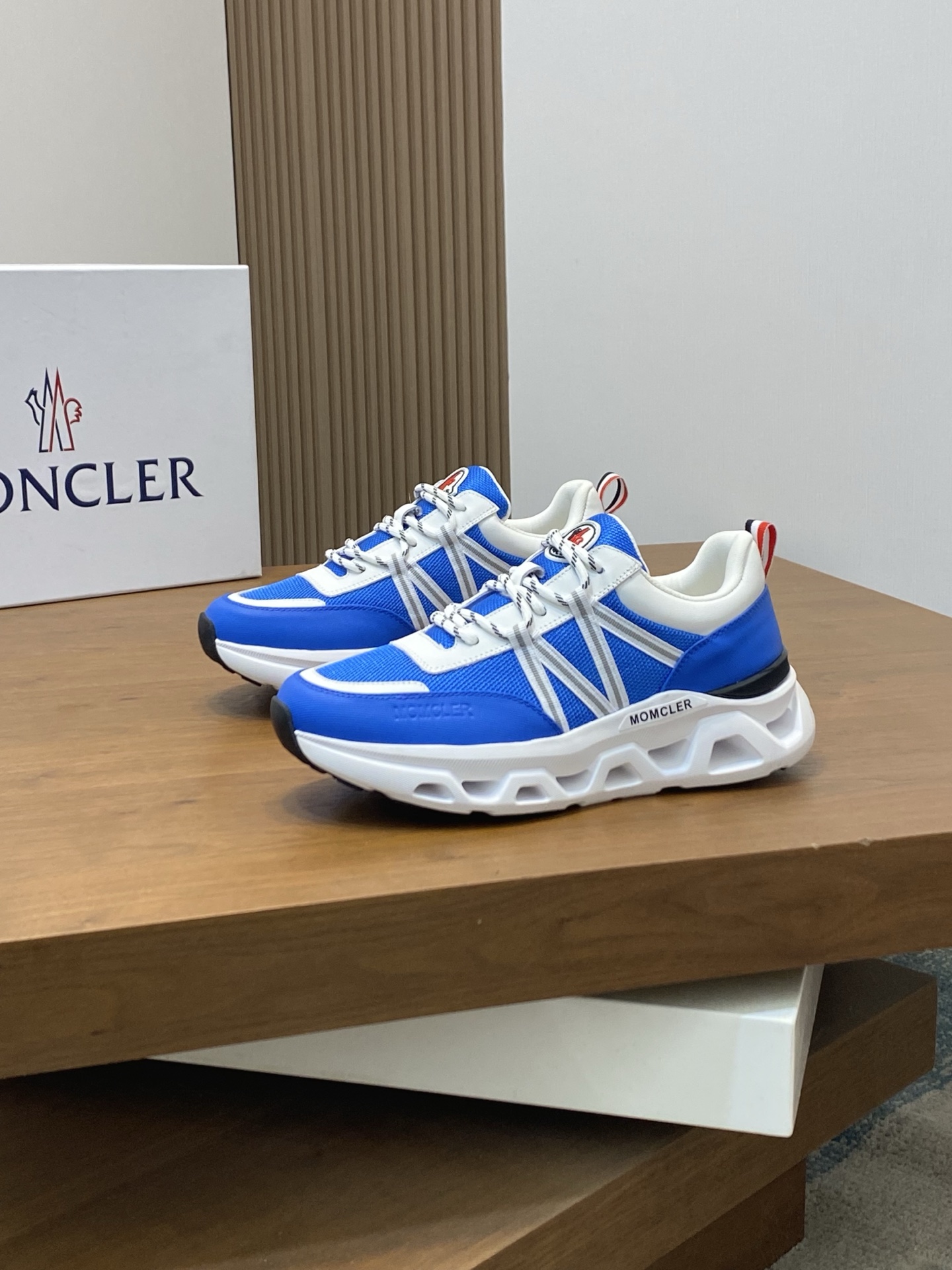 Moncler Men's Sneakers - Leather and Neoprene with Iconic Logo Detail 4 i1741624870323 345 0 2