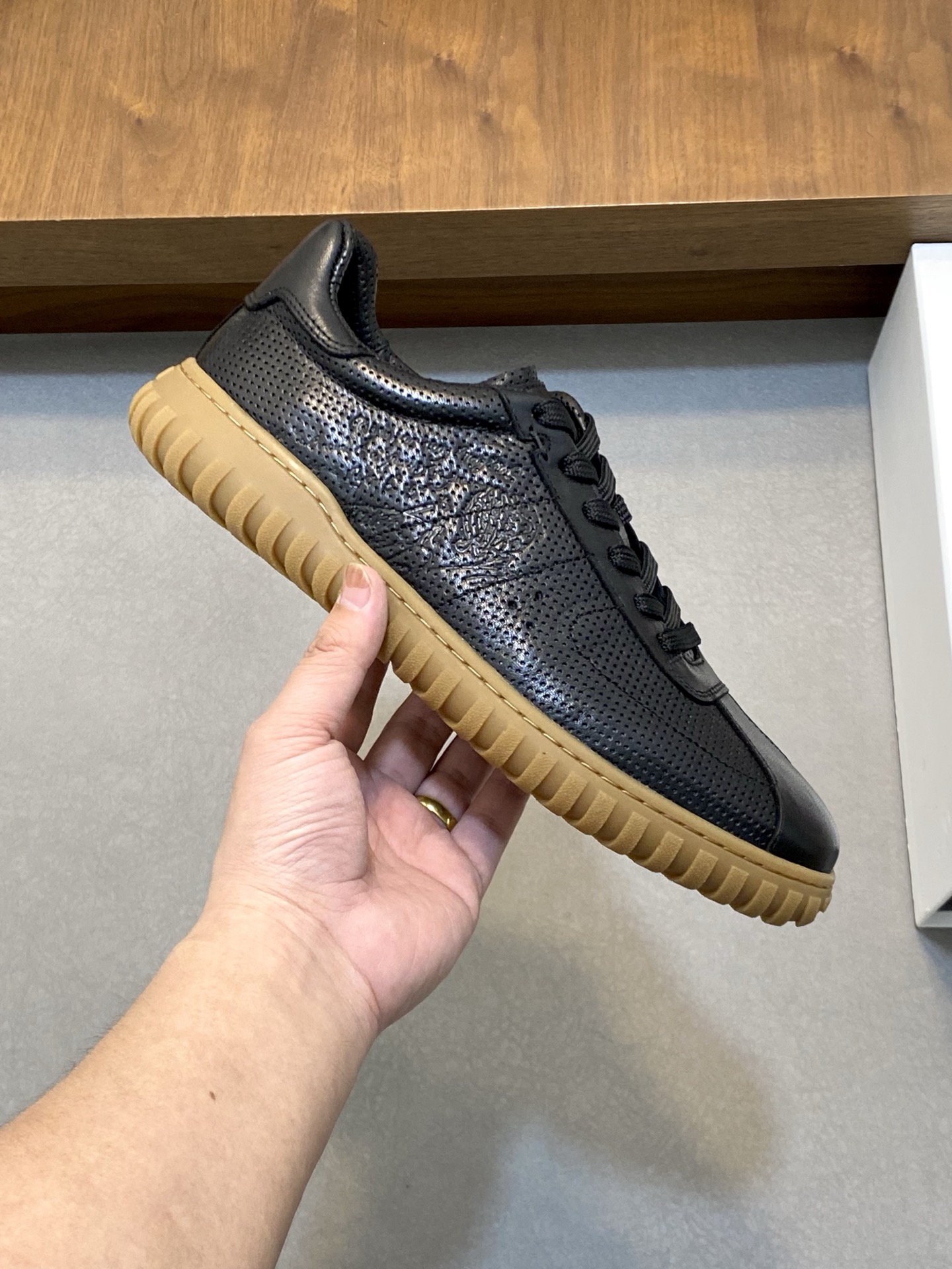 Berluti Men's Black Leather Sneakers Handmade Lightweight Sole Size 39-44 5 i1741709742416 3319 0 3
