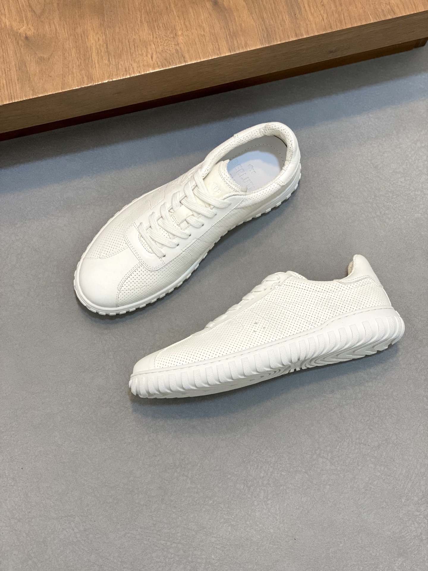 Berluti Men's White Leather Sneakers Handmade Lightweight Shoes Size 39-44 6 i1741709792702 9599 0 4