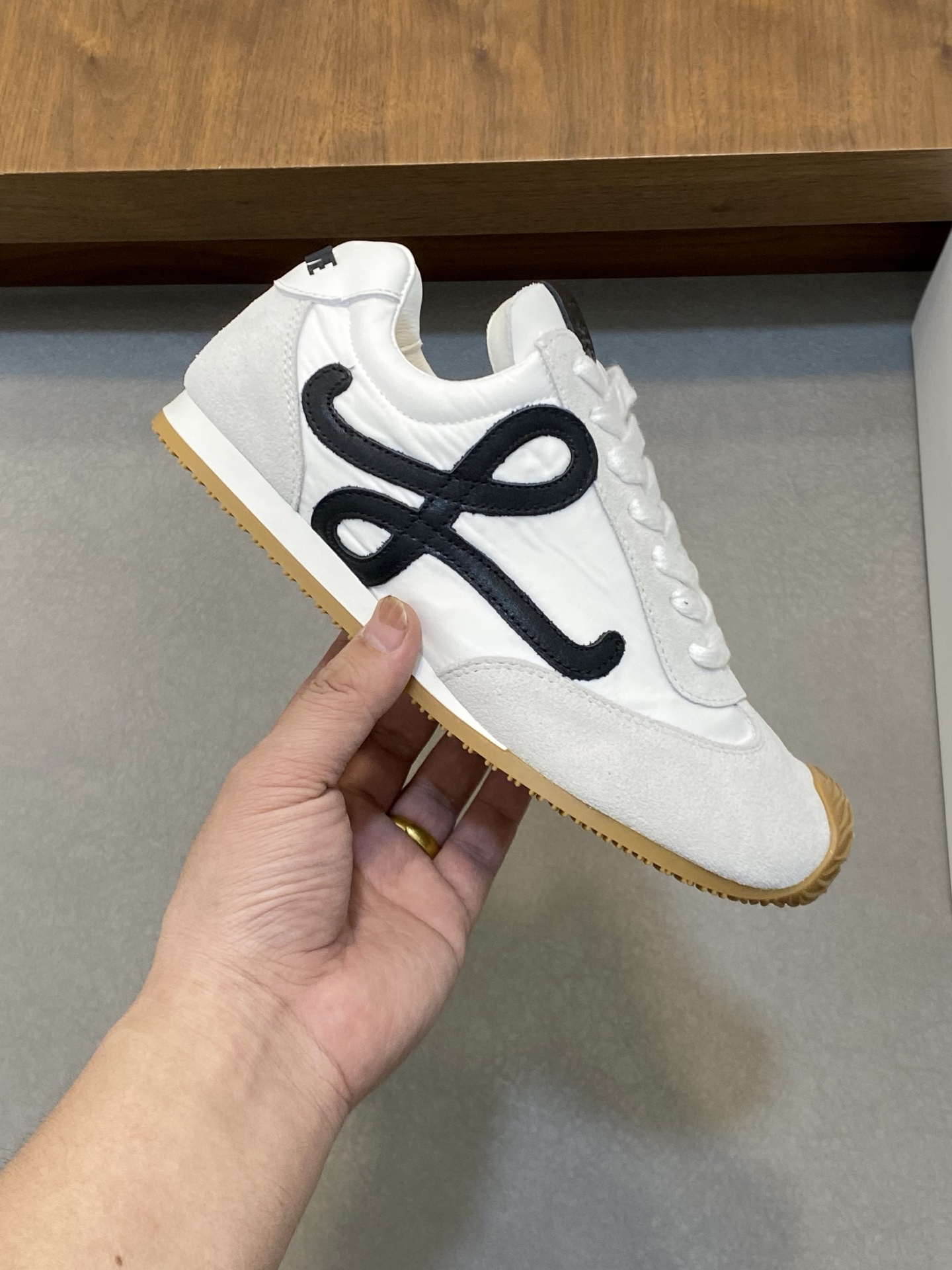 Loewe Ballet Runner 2.0 Low-Top Sneakers Nylon and Leather Lace-up Round Toe 5 i1741846307919 4242 0 3