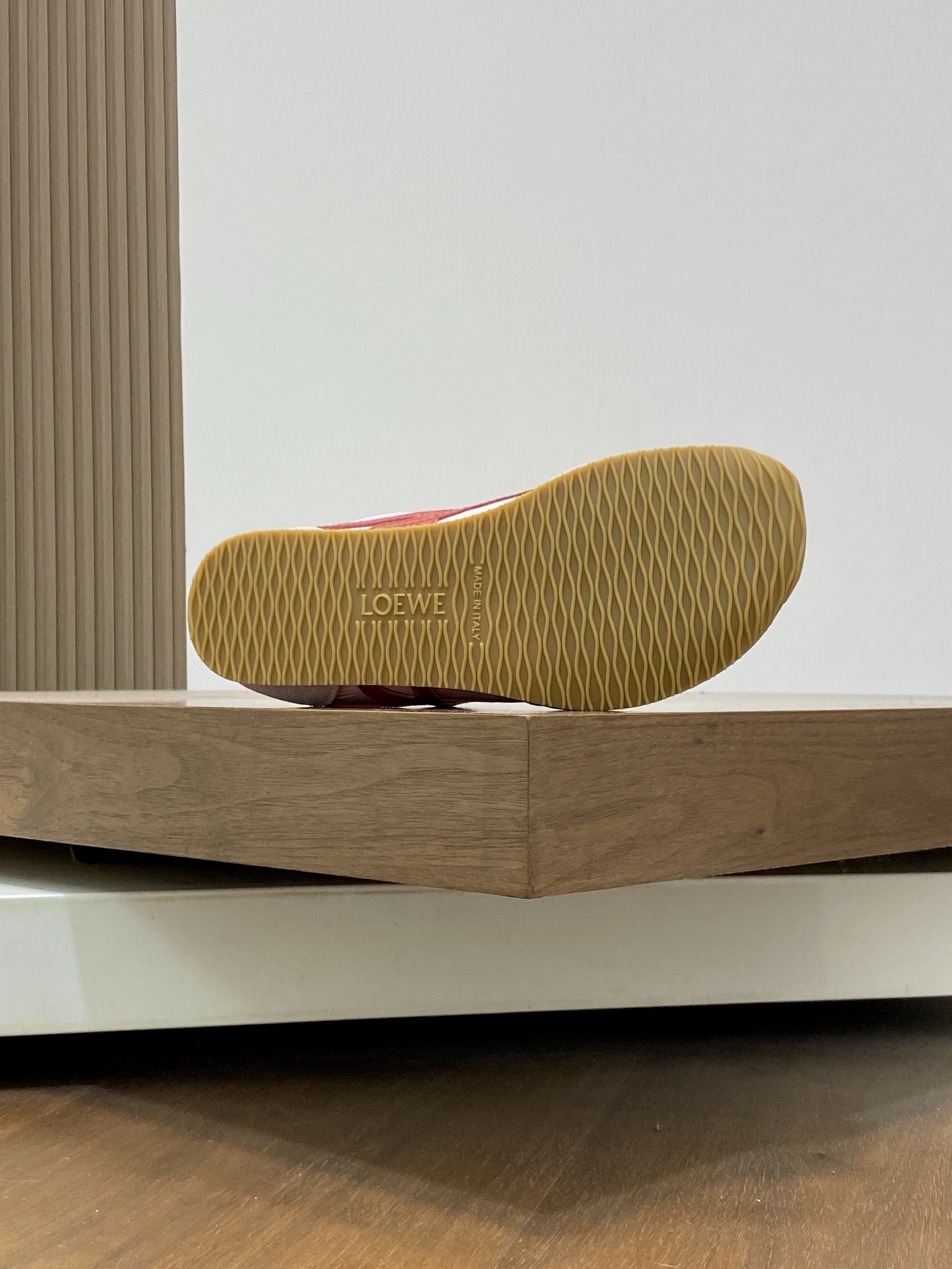 Loewe Ballet Runner 2.0 Pink/Red Nylon & Leather Lace-Up Sneakers 10 i1741846319265 5747 0 8