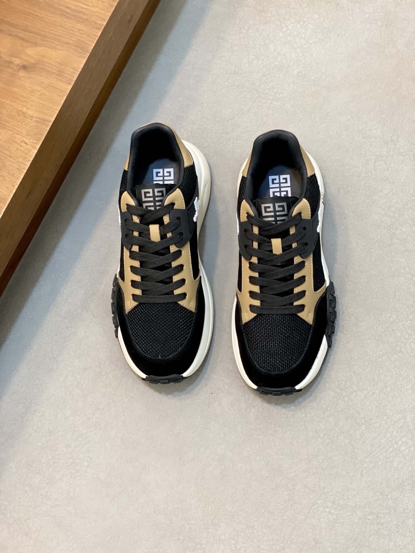 Giv Men's Height Increasing Casual Sneakers in Calfskin and Mesh 2 i1742141691414 7815 0 0