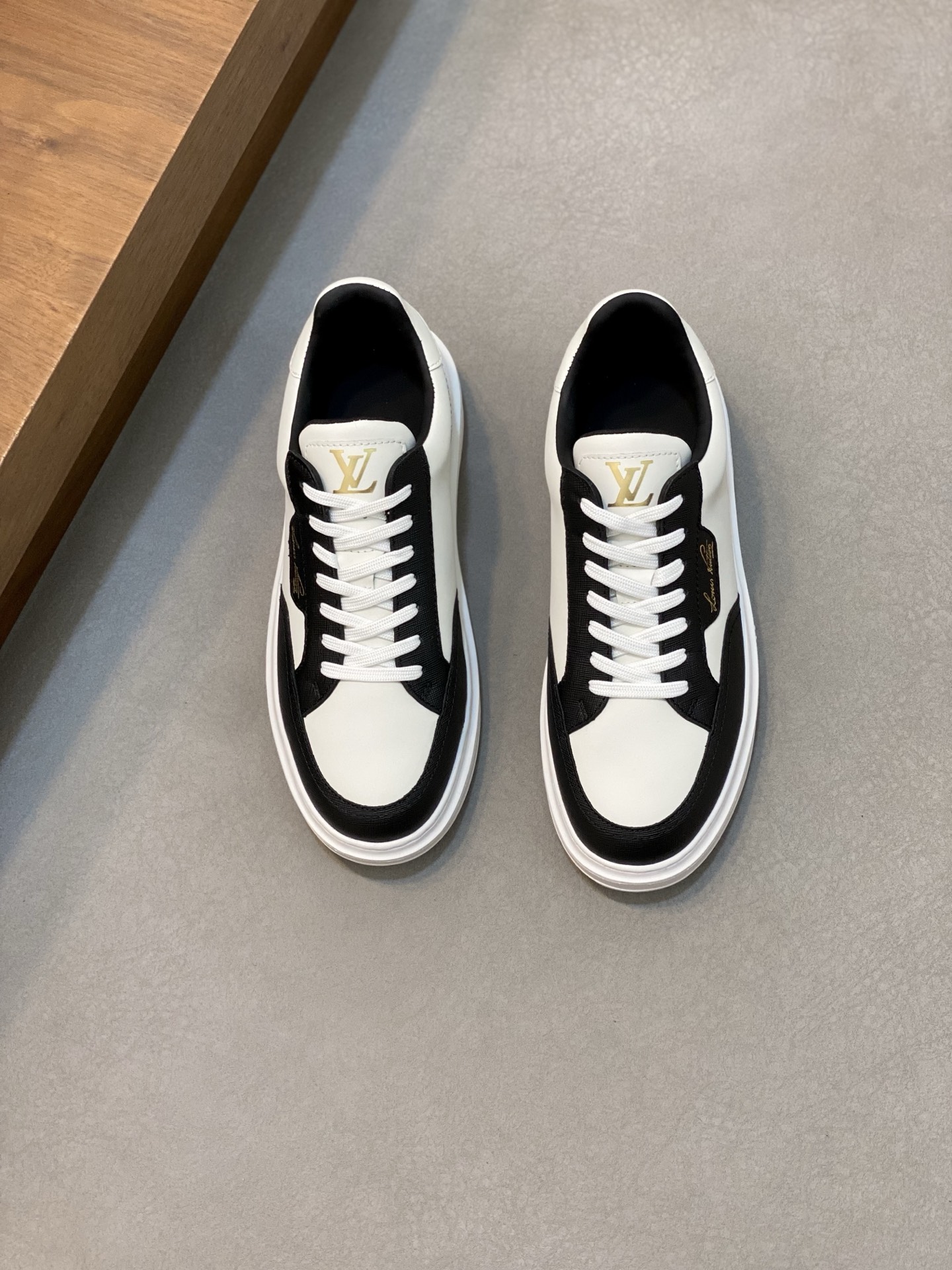 Men's Designer Leather Sneakers | Casual Shoes with Monogram Detail