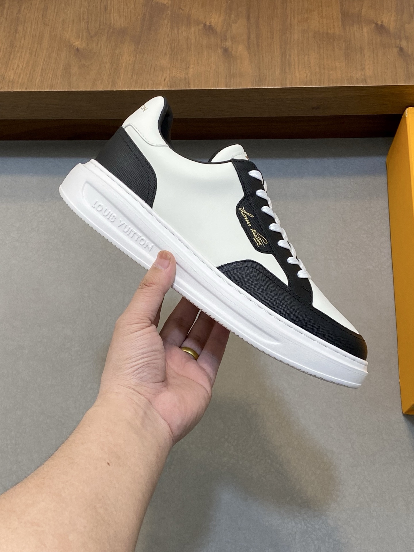 Men's Designer Leather Sneakers | Casual Shoes with Monogram Detail 5 i1742142192501 3829 0 3