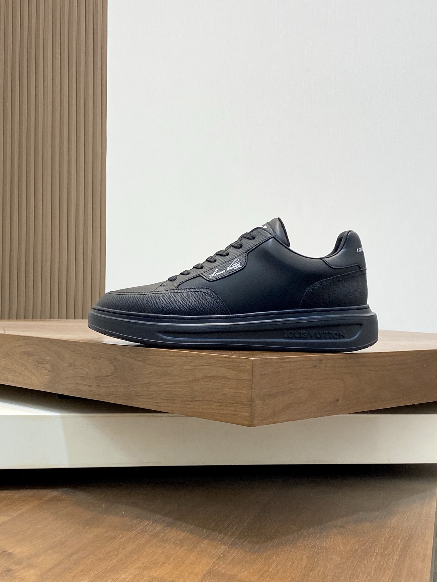 Men's Premium Leather Sneakers - Lightweight TPU Sole, Monogram Detail 3 i1742142310223 4684 0 1