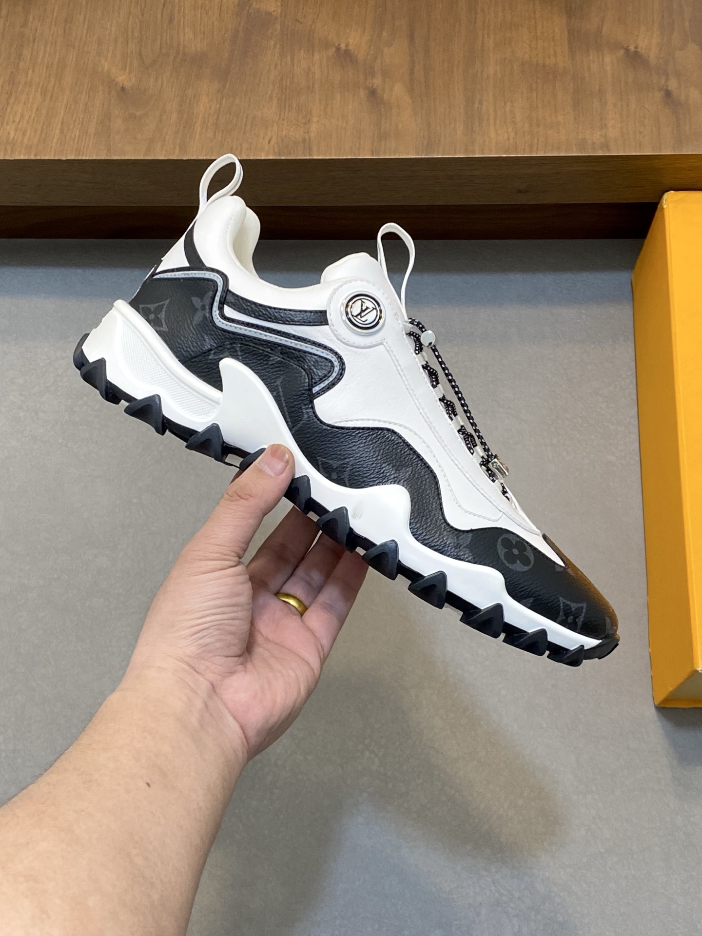 Louis Vuitton Rush Sneaker: Tech Fabric, Monogram Accents, Comfortable Fit 5 i1742142750757 1776 0 3