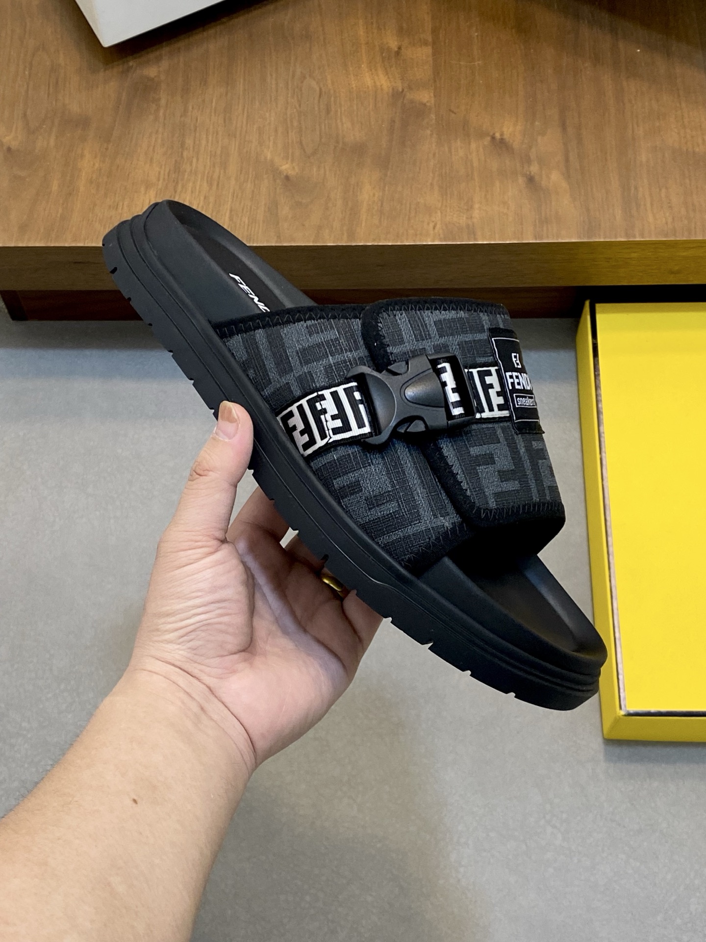 Fendi Monster Slides: Original Imported Hardware & Comfortable Fit (Sizes 39-44) 5 i1742228600883 1068 0 3
