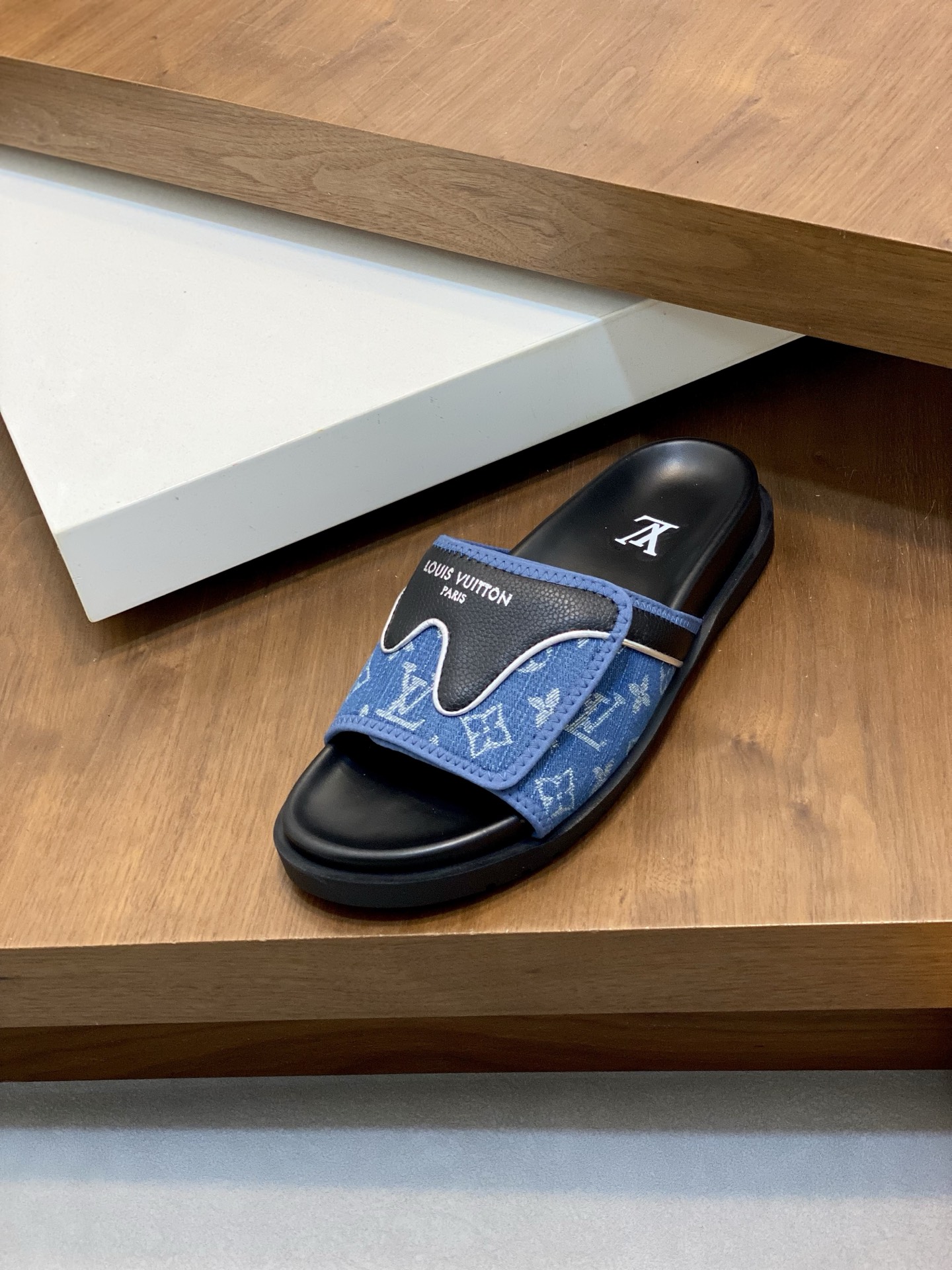 Louis Vuitton Monogram Denim Slide Sandal Comfortable Beach Pool Summer Shoes 10 i1742229228667 1569 0 8