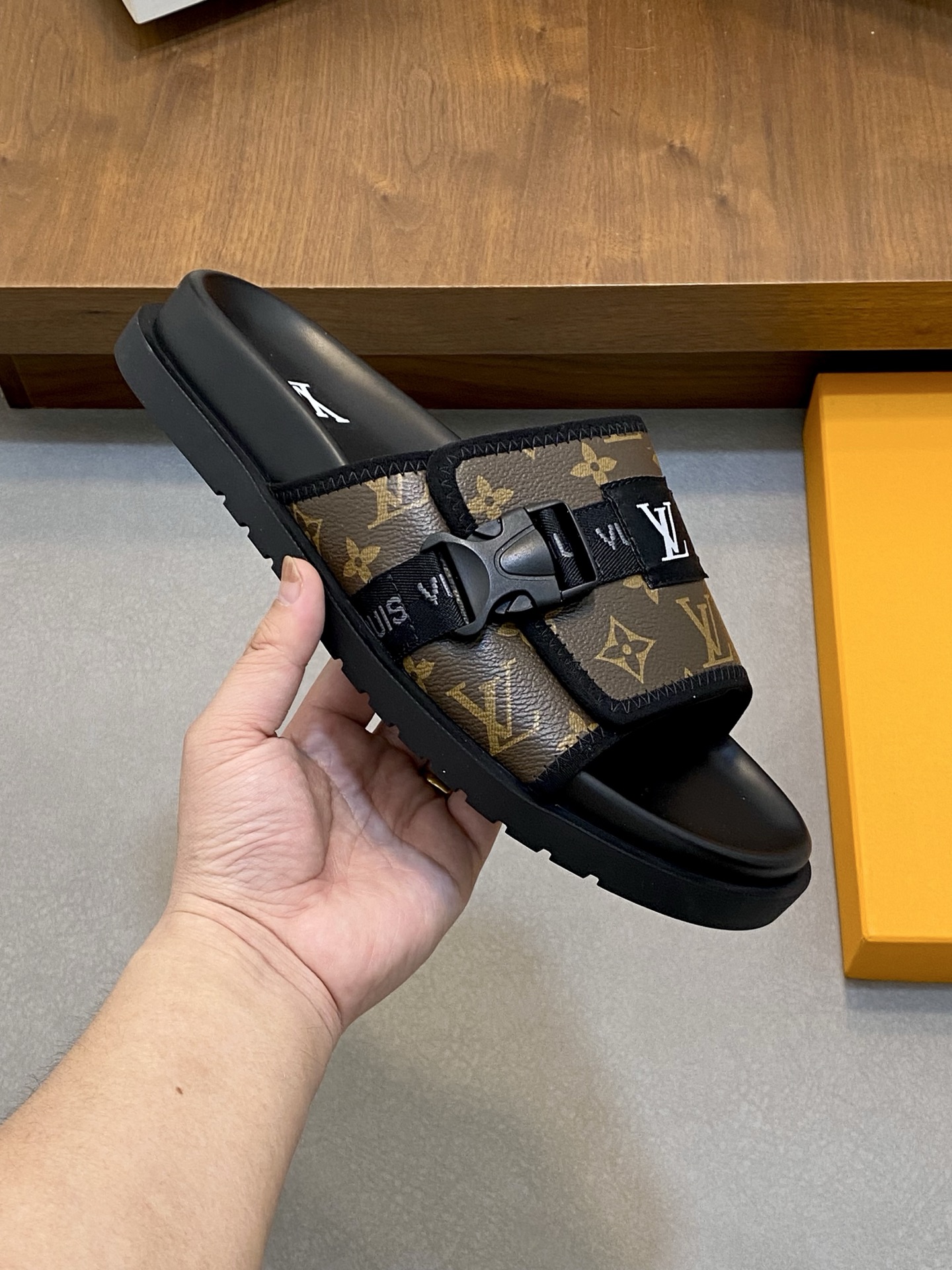 Louis Vuitton Monogram Bread Slides Comfortable, Stylish Summer Essential 5 i1742229323806 4625 0 3