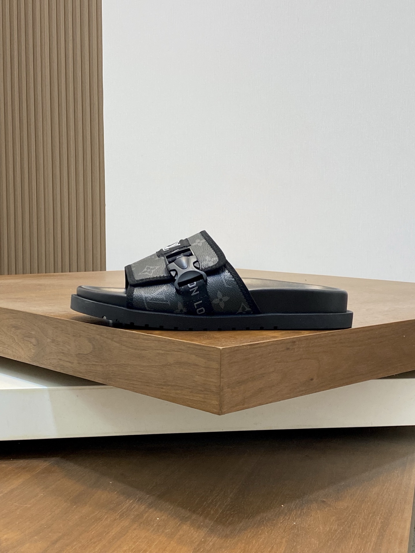 Louis Vuitton Monogram Embossed Rubber Slide Sandal | Bread Loafer 3 i1742229346569 8062 0 1