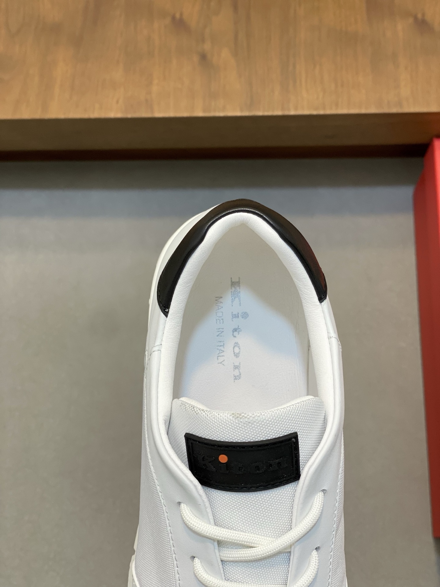 Kiton Men's White Leather Lace-Up Sneakers - Soft & Comfortable 8 i1742315898964 7391 0 6