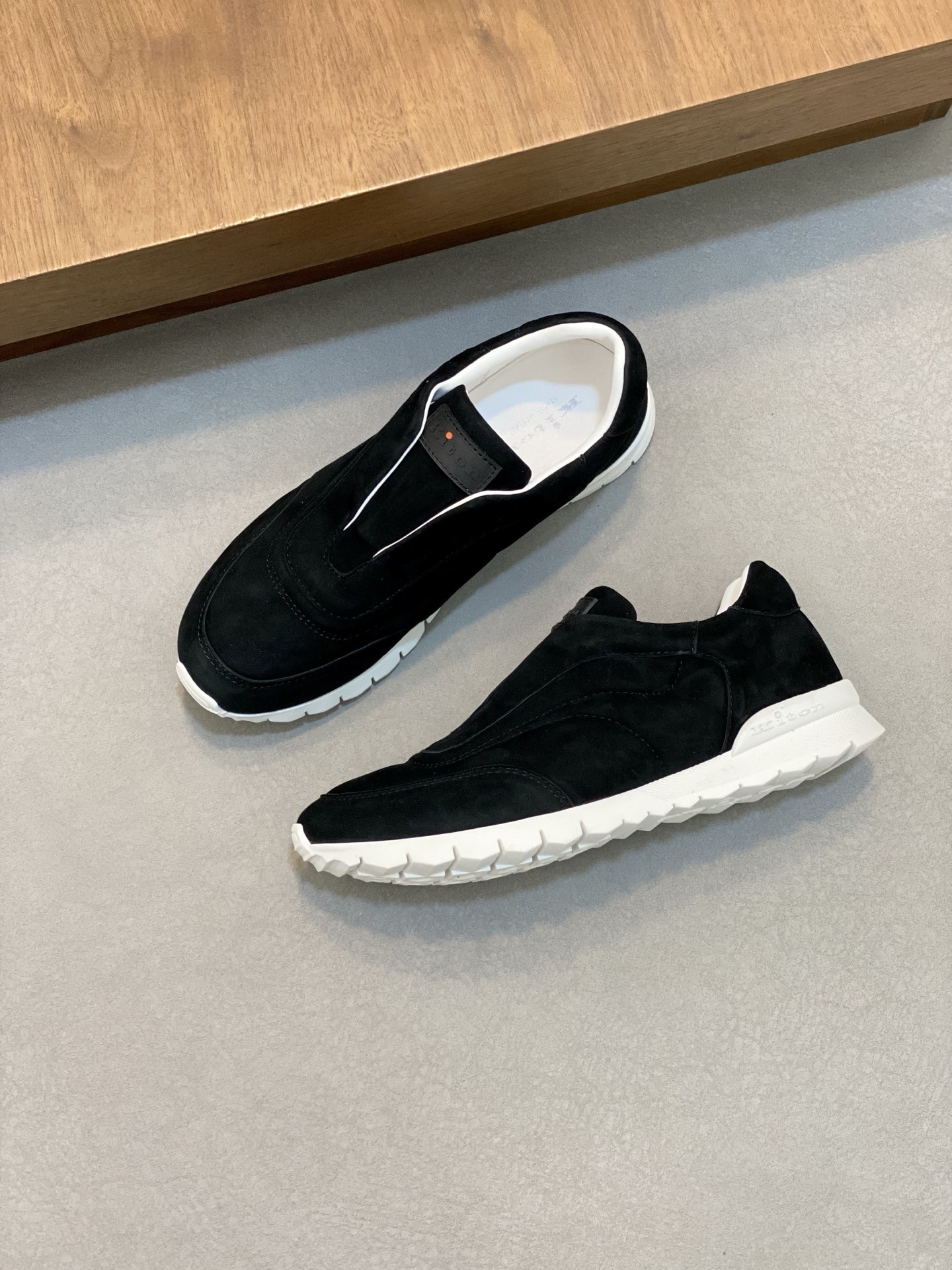 Kiton Men's Suede Leather Slip-On Sneakers - Comfortable & Lightweight 6 i1742316049614 9591 0 4