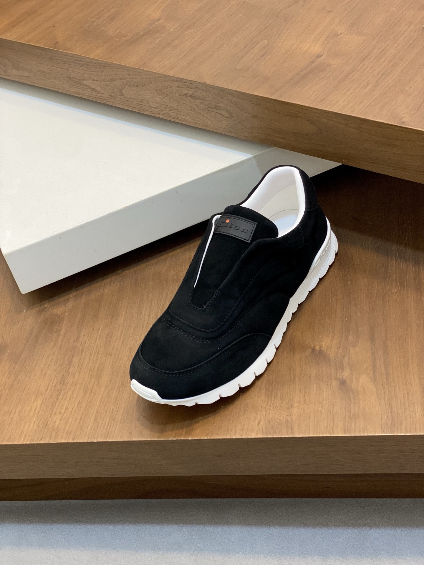 Kiton Men's Suede Leather Slip-On Sneakers - Comfortable & Lightweight 7 i1742316057264 7808 0 5