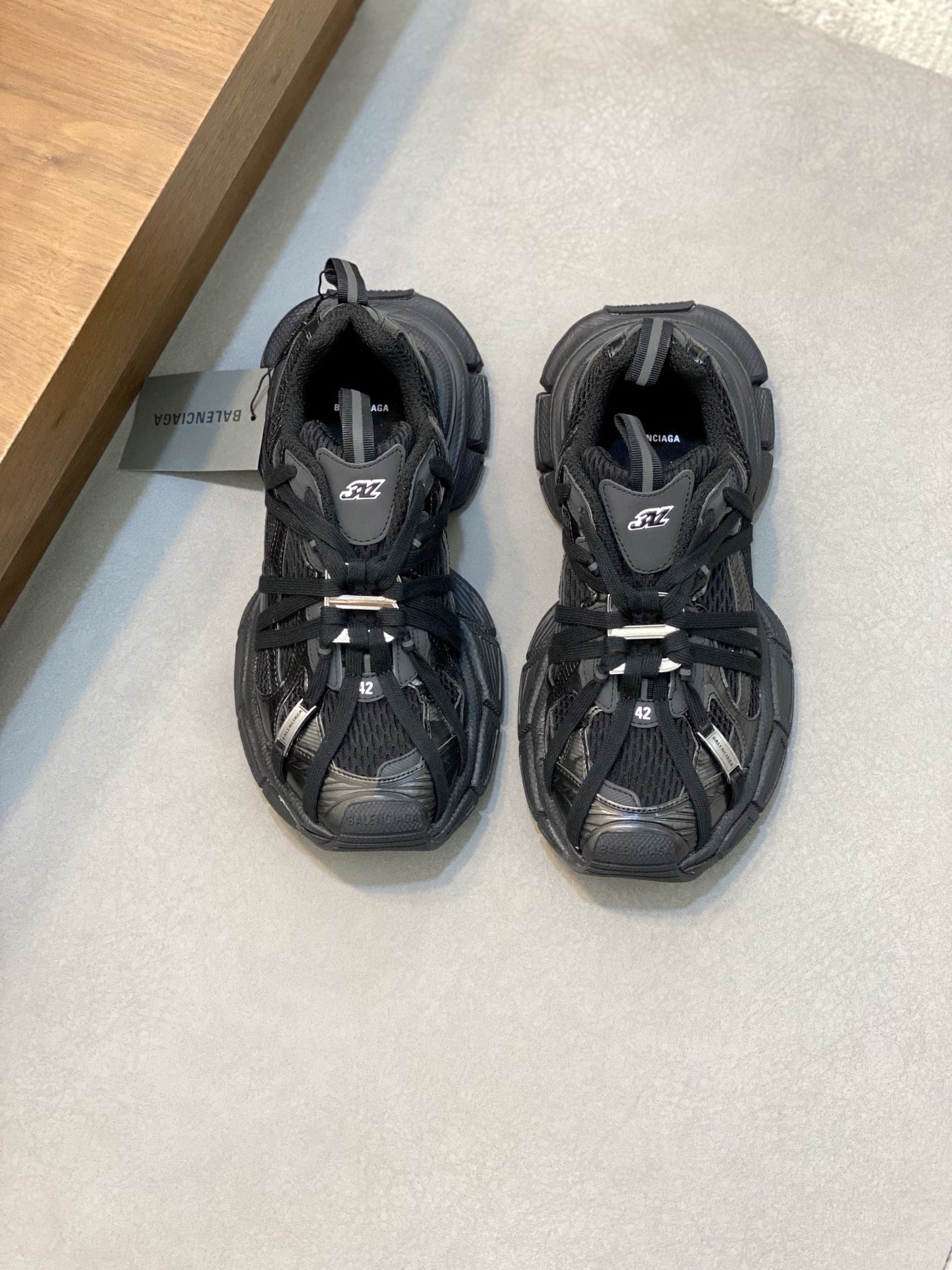 Balenciaga 3XL Extreme Laces Sneakers - Retro Style with Added Straps