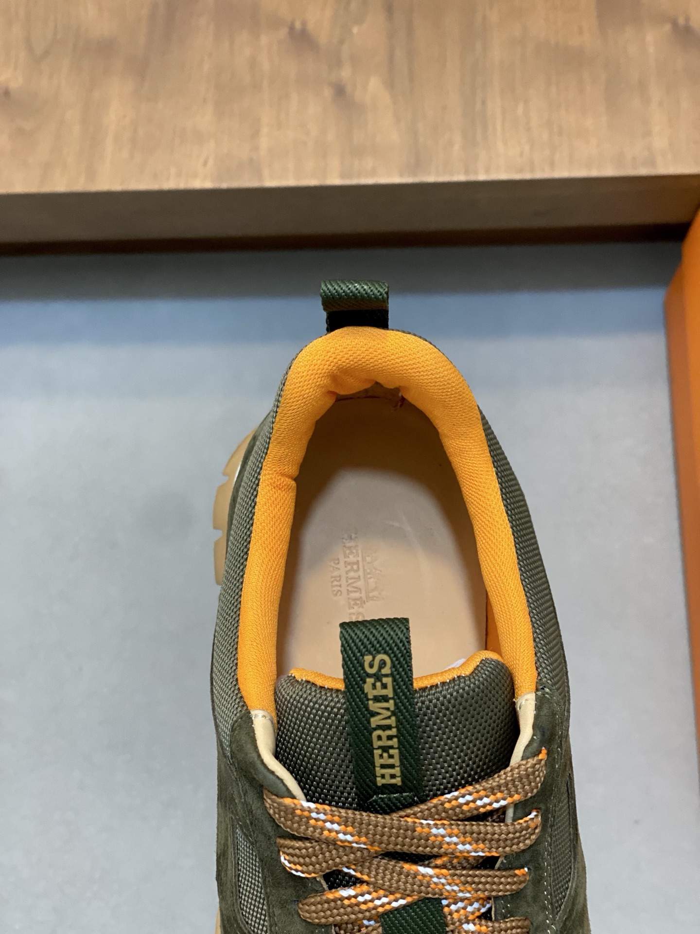 [HERMES] Hermes - Calidad de gama alta Original único - Superior: Napa de piel de becerro con malla 