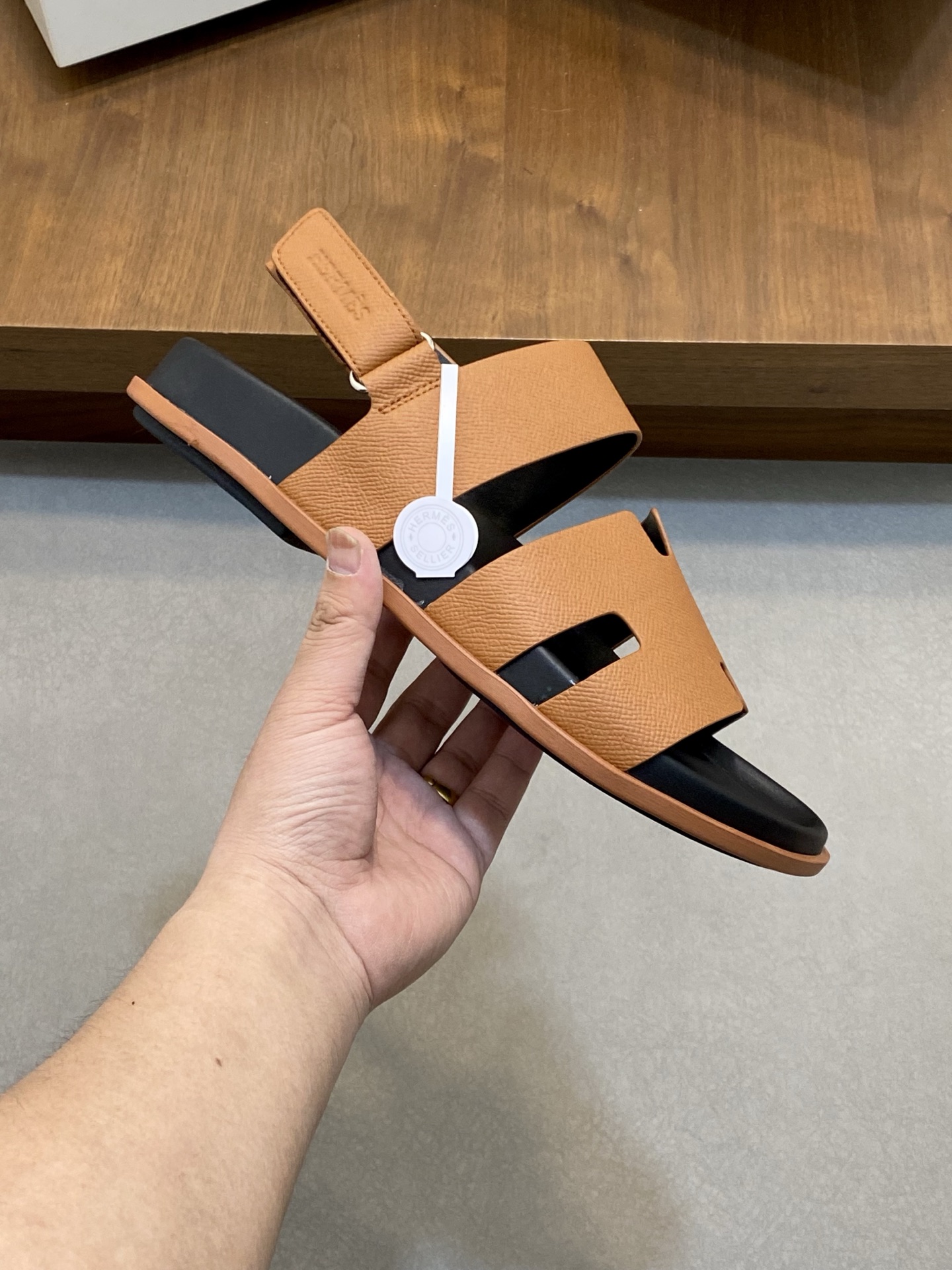 Hermes Brown Leather Sandals for Men | New Arrival 5 i1742834601971 5318 0 3