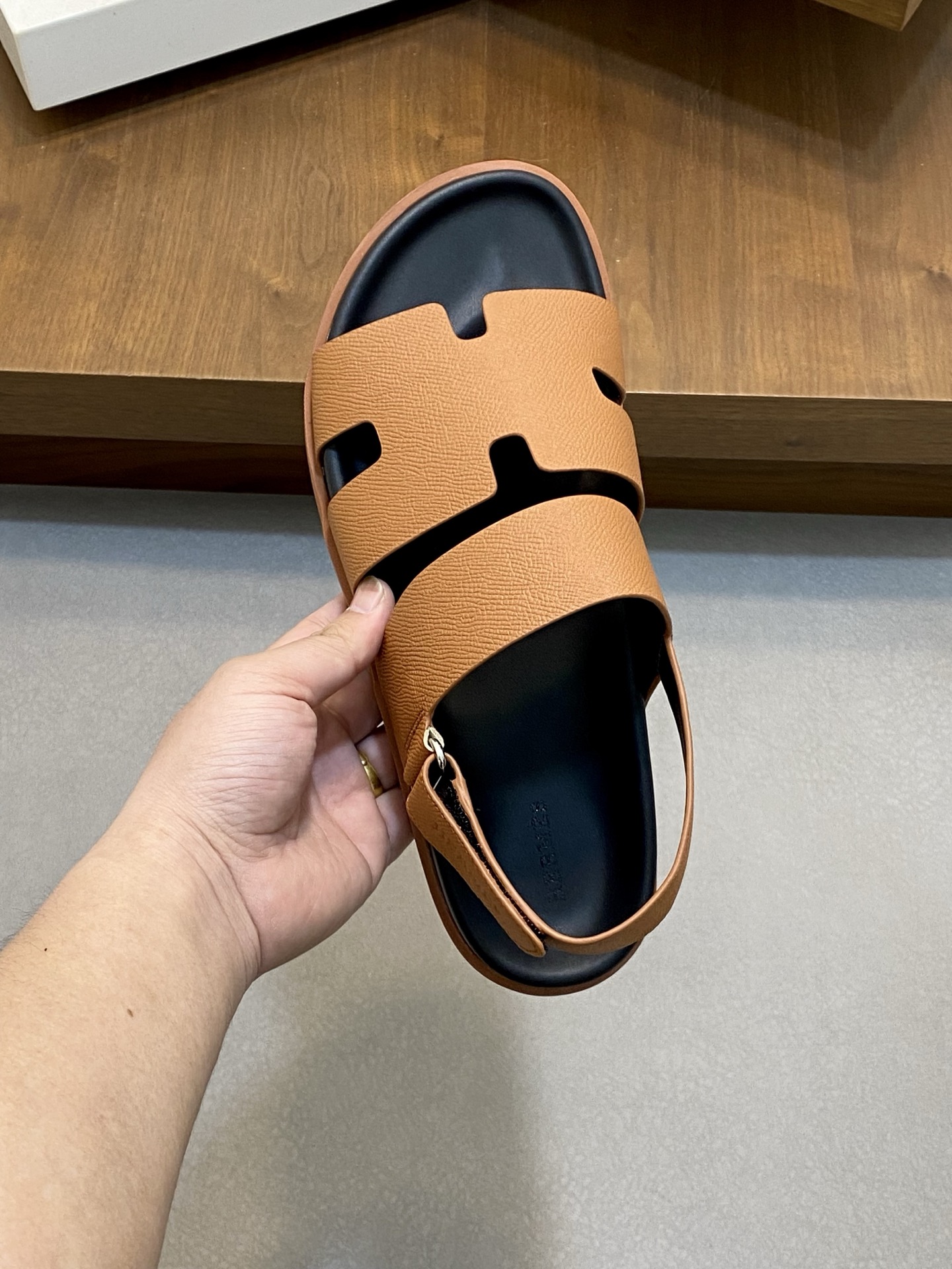 Hermes Brown Leather Sandals for Men | New Arrival 8 i1742834602051 255 0 6