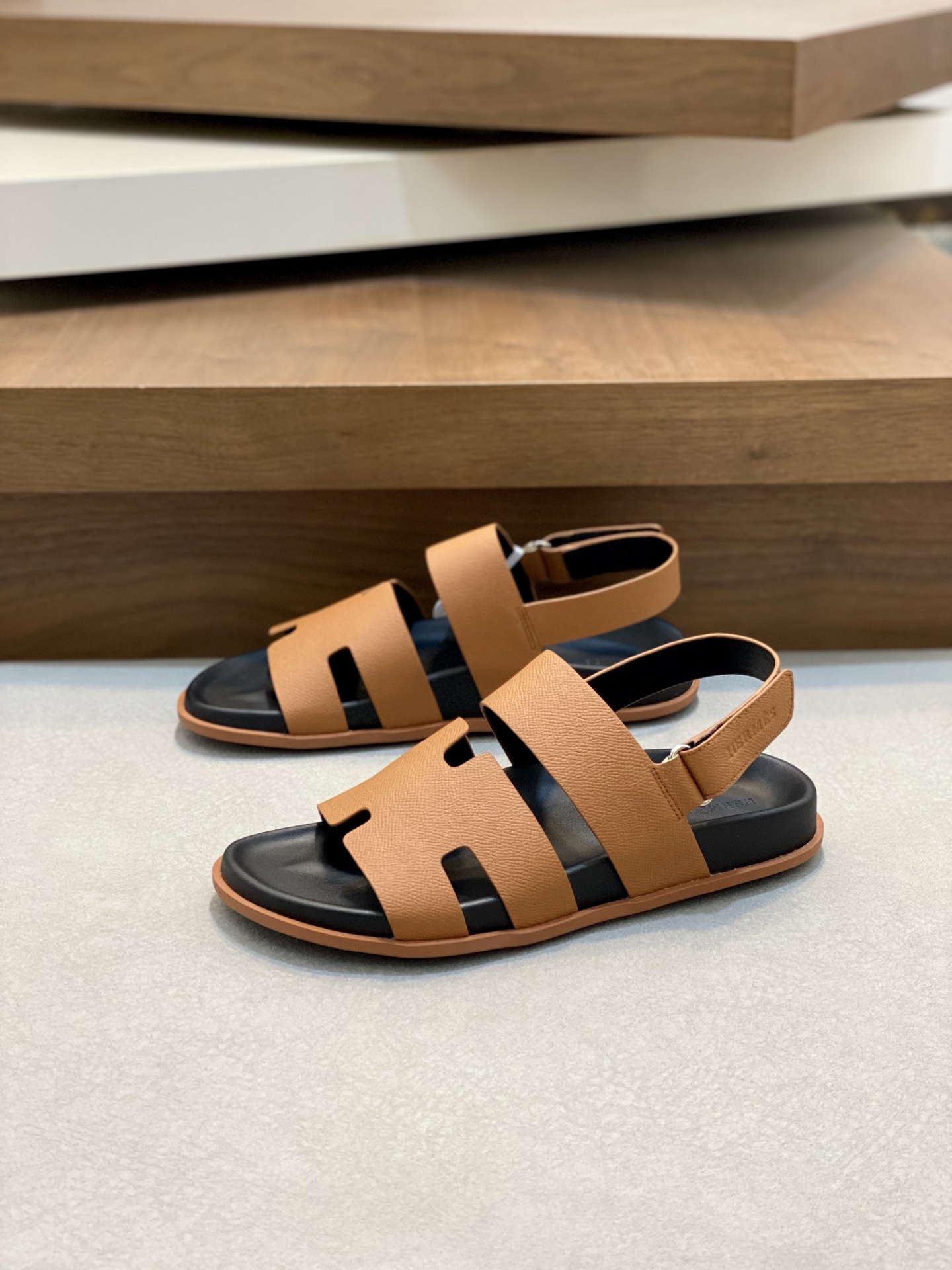 Hermes Brown Leather Sandals for Men | New Arrival 4 i1742834611519 1247 0 2
