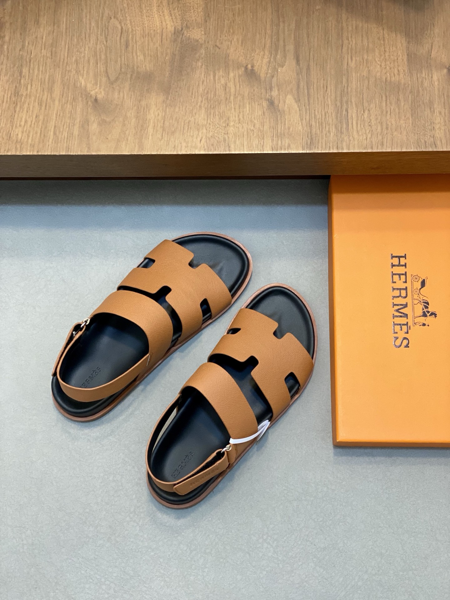Hermes Brown Leather Sandals for Men | New Arrival 6 i1742834611919 5377 0 4